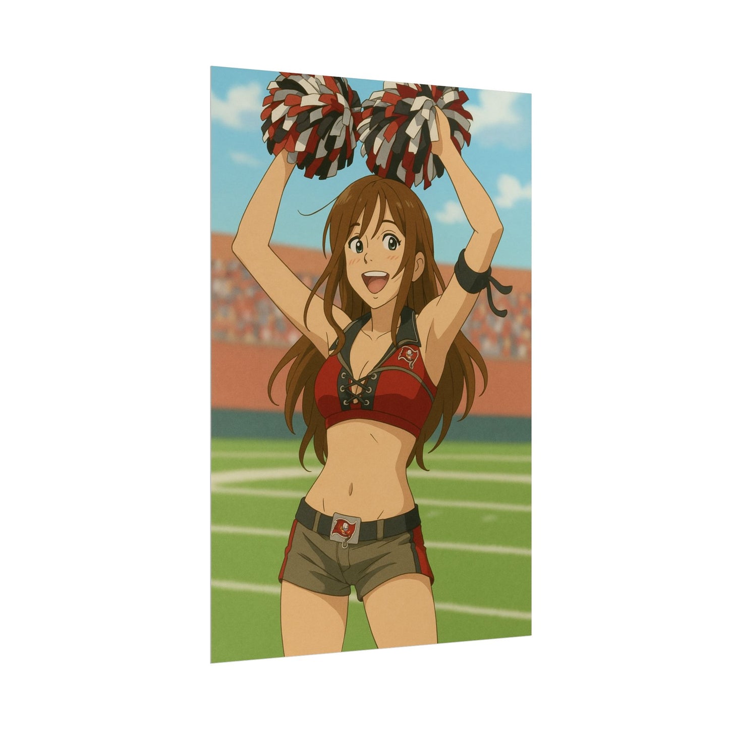 Loco Fits Anime Girls 'Buccaneers Cheerleader On-Field 2' Poster