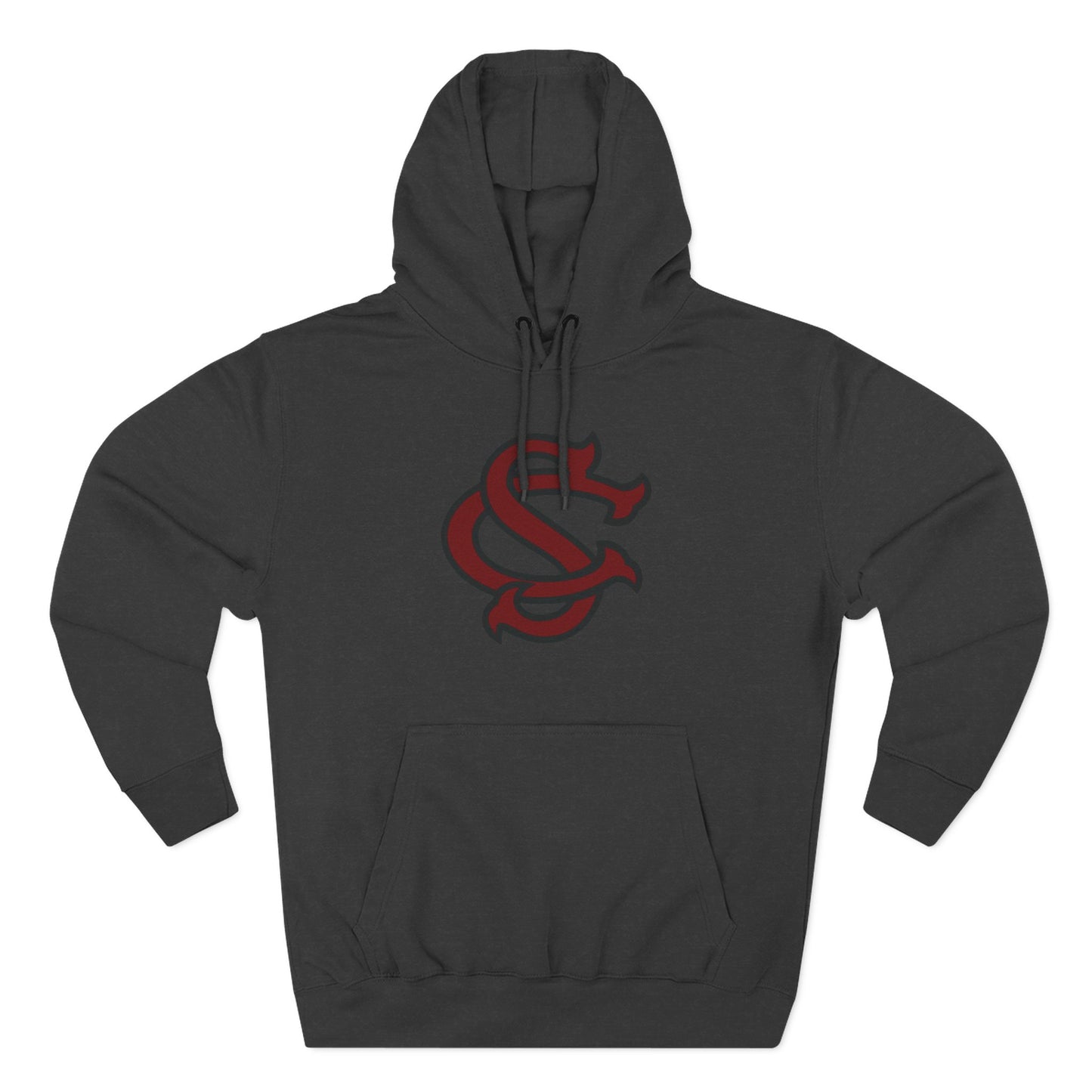 'South Carolina SC' Three-Panel Fleece Hoodie