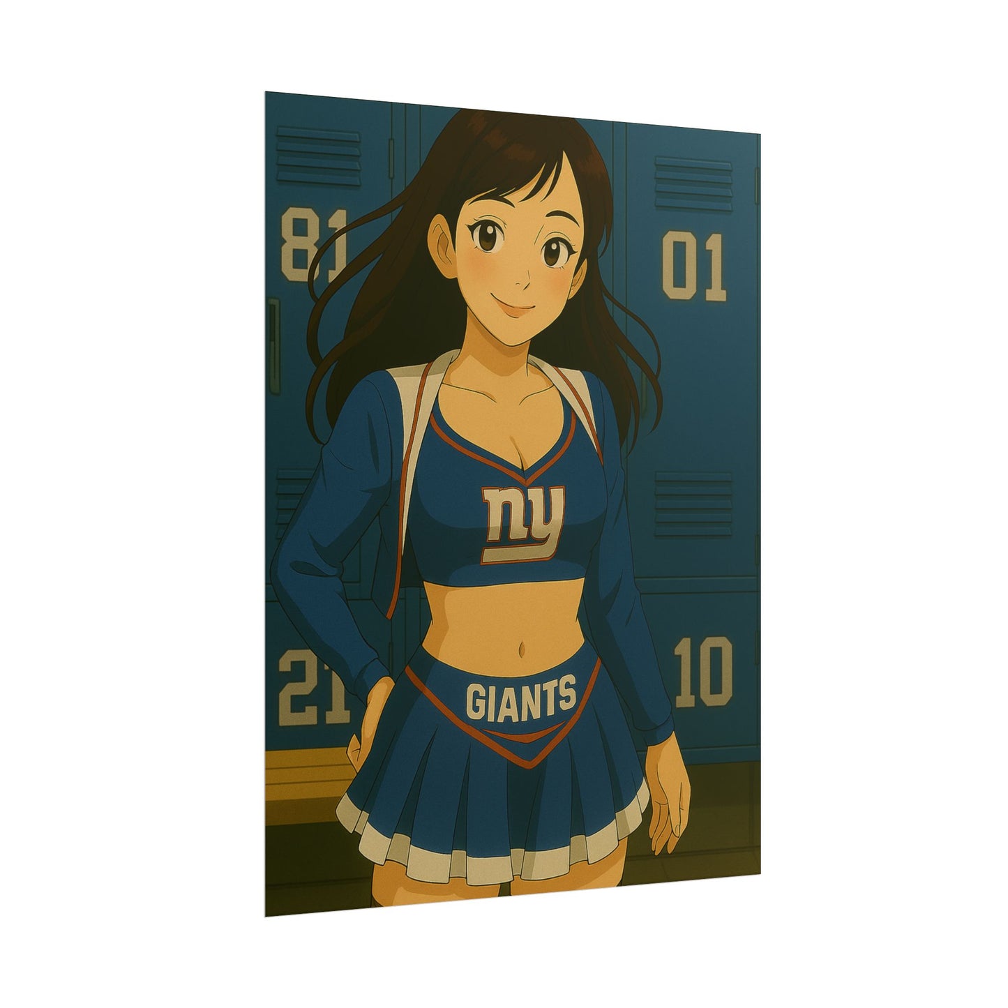 Loco Fits Anime Girls 'Giants Cheerleader 1' Poster