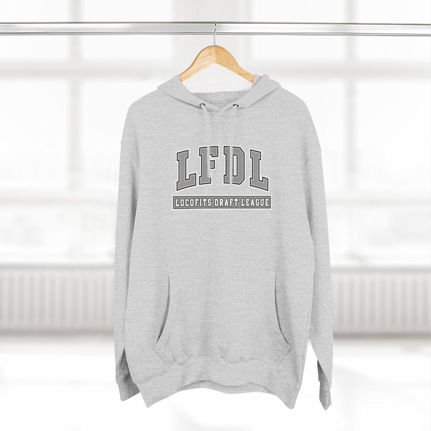 LocoFits Draft League Base Three-Panel Fleece Hoodie