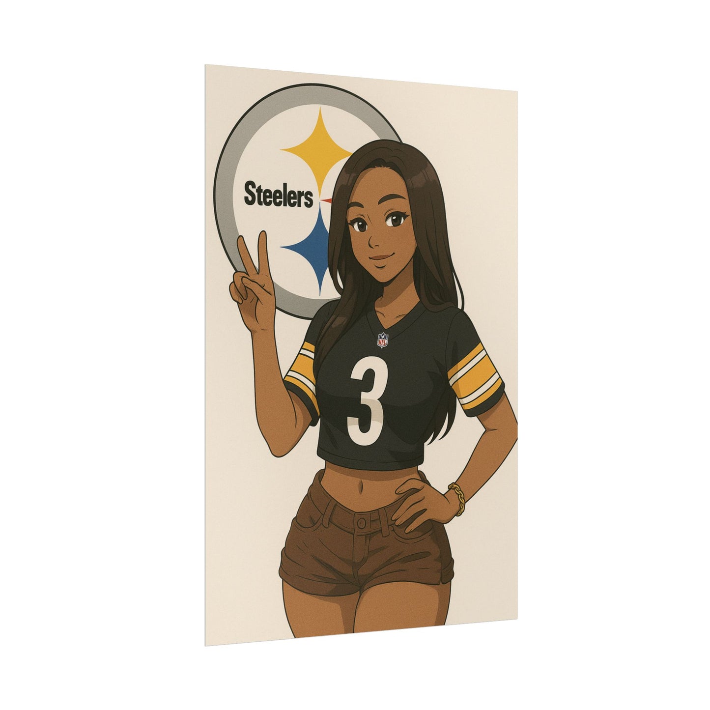 Loco Fits Anime Girls 'Steelers Girls 1' Poster