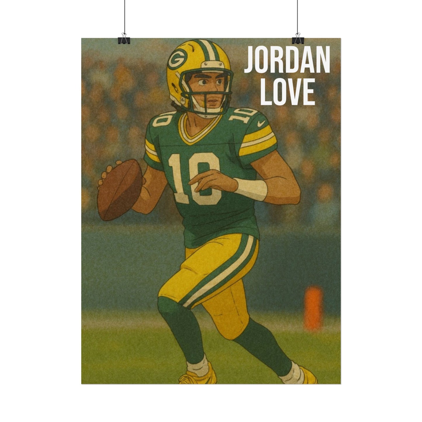 Loco Fits Anime Football 'Jordan Love' Poster