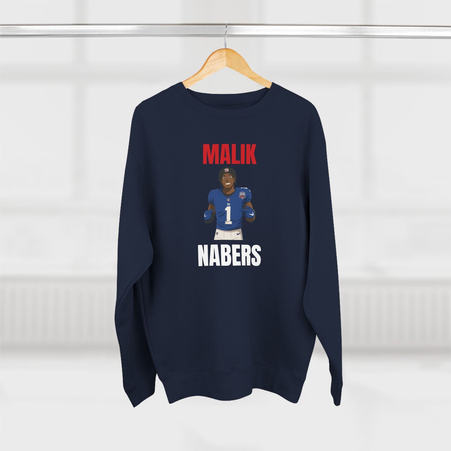 Anime Football 'Malik Nabers' Crewneck Sweatshirt