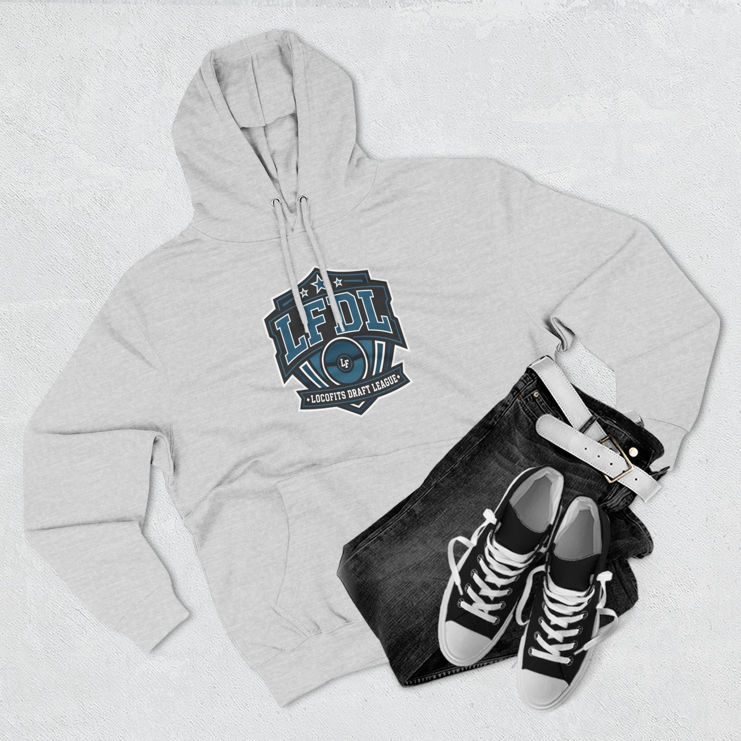 LocoFits Draft League Sleeping Three-Panel Fleece Hoodie