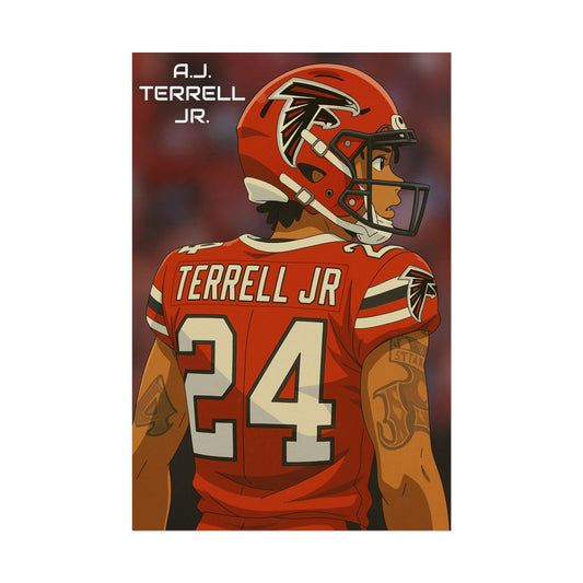 Loco Fits Anime Football 'A.J. Terrell Jr.' Poster