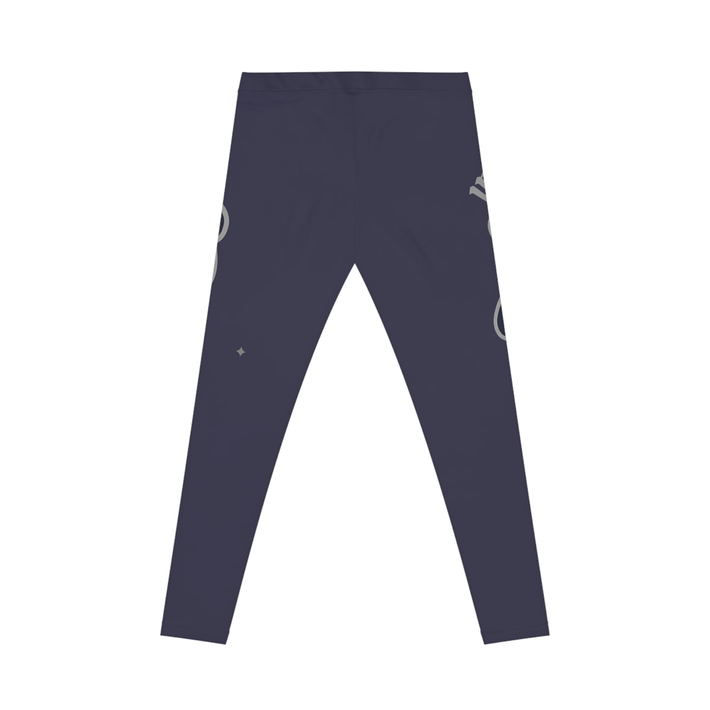 "Wicked Way" Deady Bear Navy Blue & Grey Women's Casual Leggings