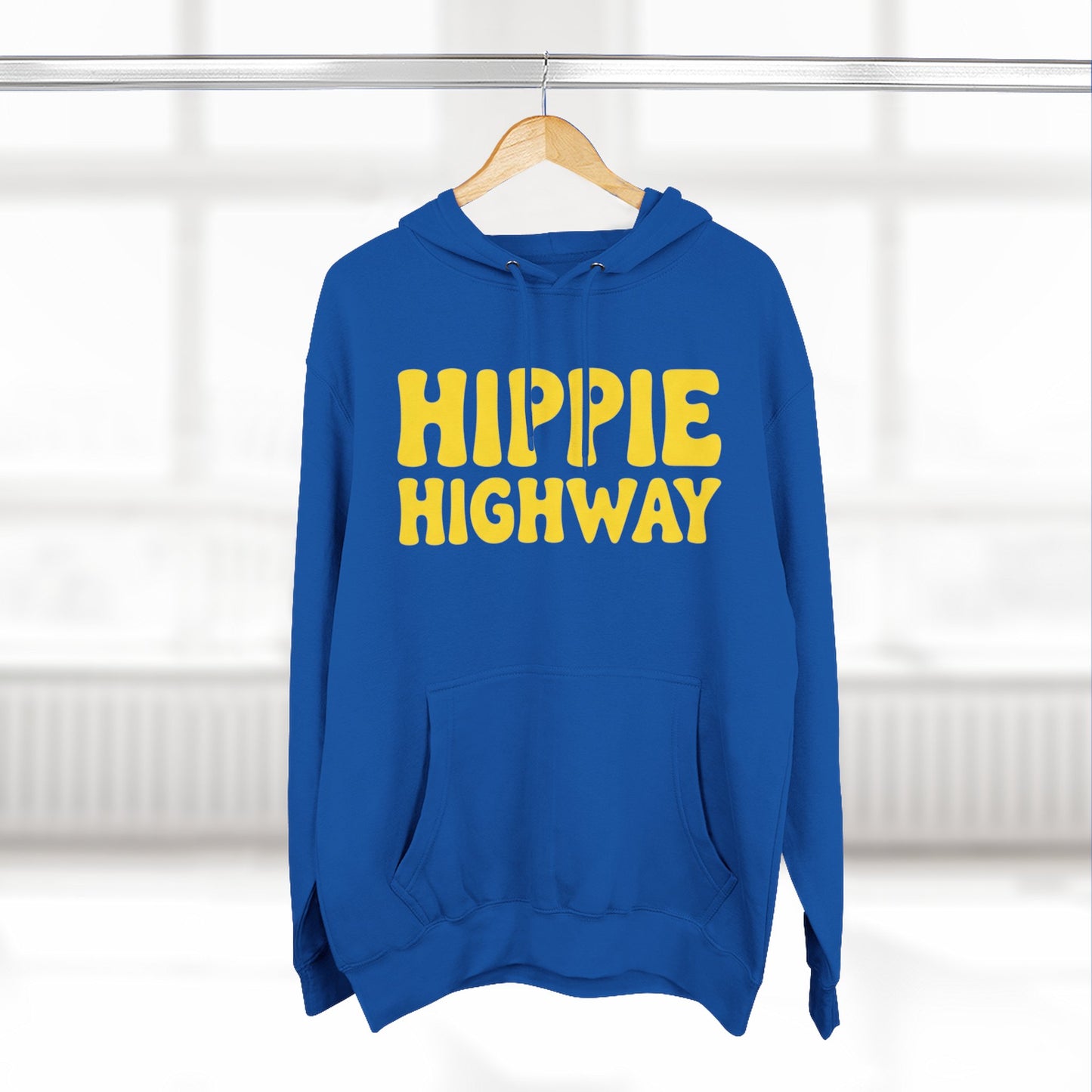 "Hippie Highway" Big Script Fleece Hoodie