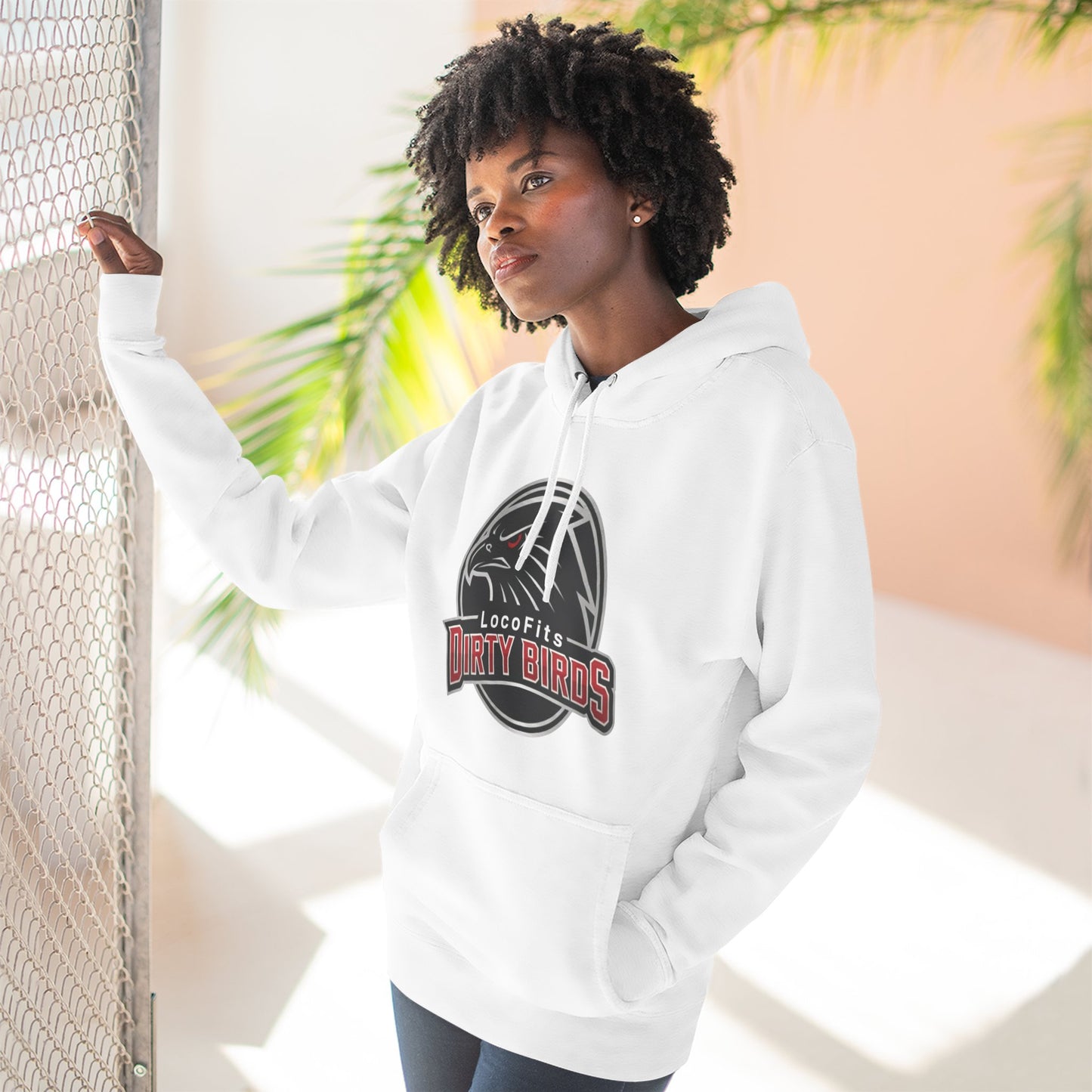 Loco Fits Dirty Birds Three-Panel Fleece Hoodie