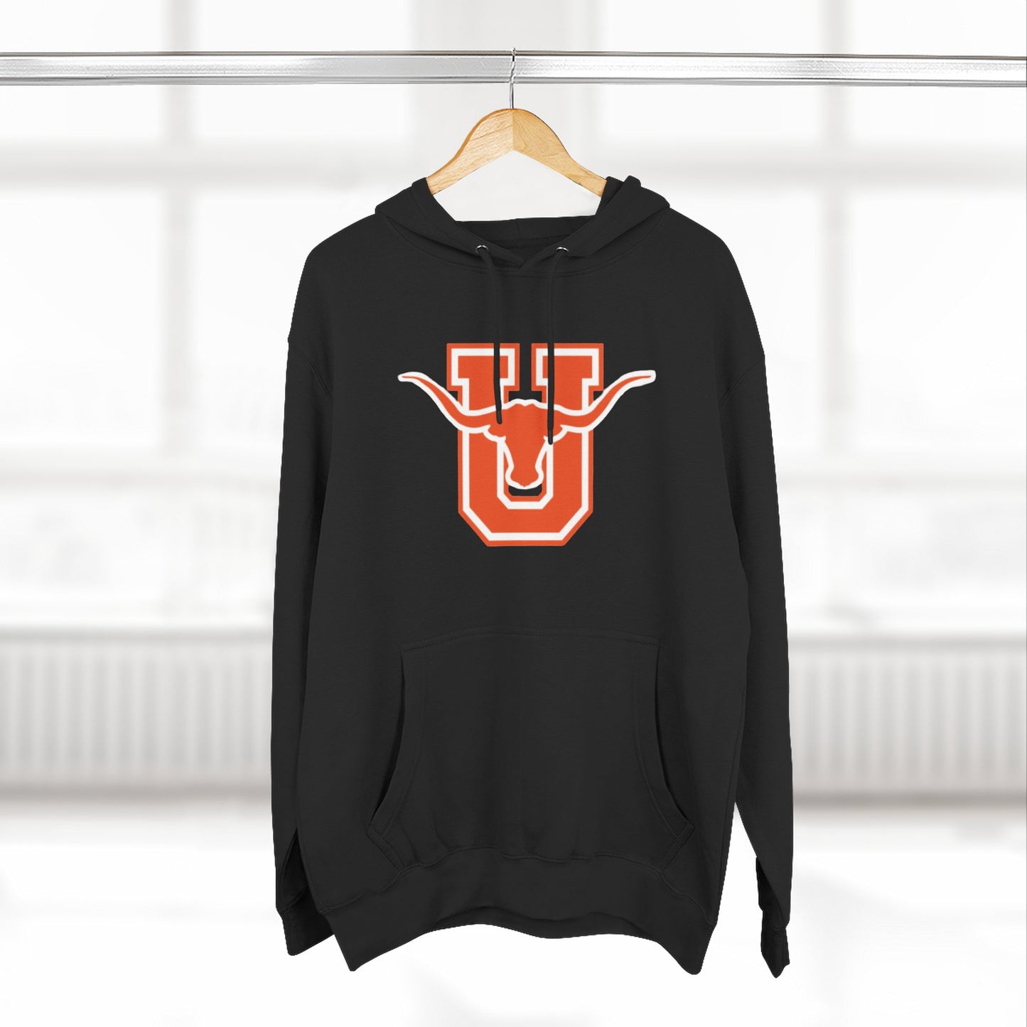'Texas U Longhorns' Three-Panel Fleece Hoodie