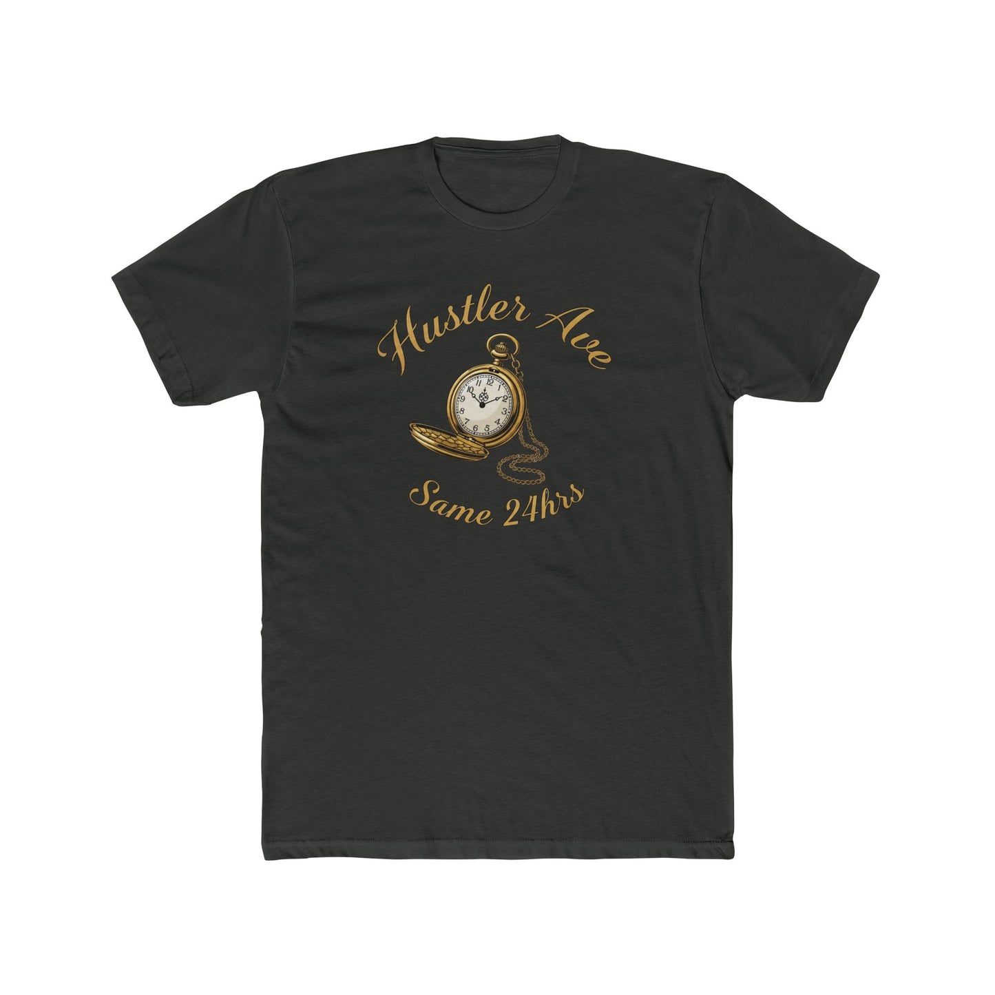 "Hustler Ave" Hustler's Time Graphic Cotton Crew Tee
