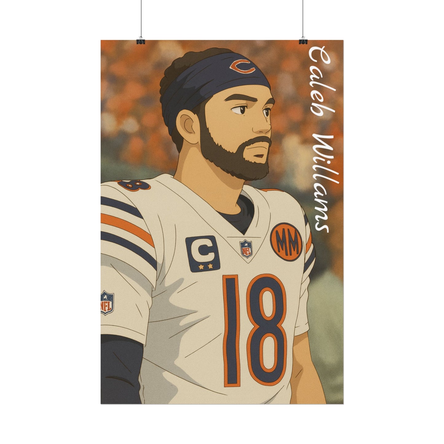 Loco Fits Anime Football 'Caleb Williams' Poster