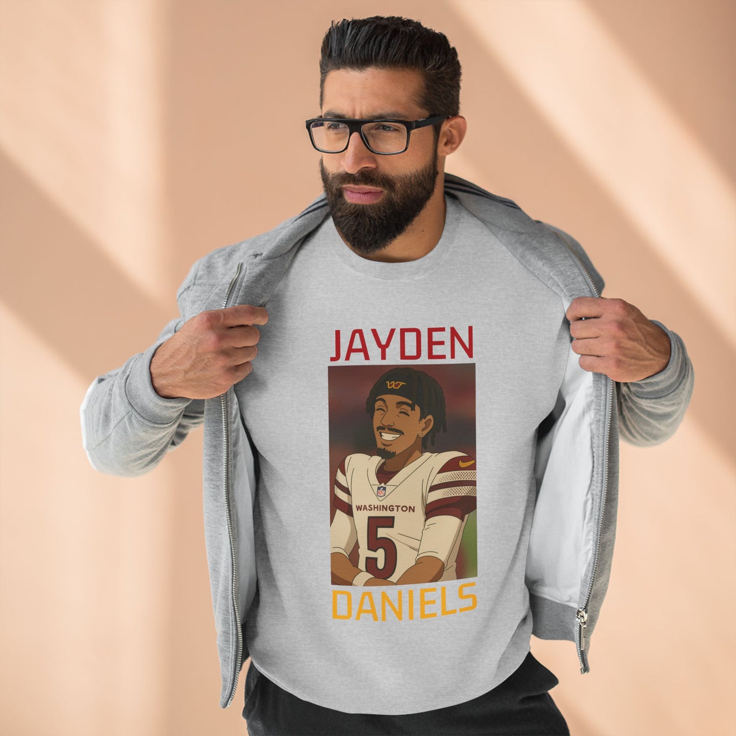 Anime Football 'Jayden Daniels' Crewneck Sweatshirt