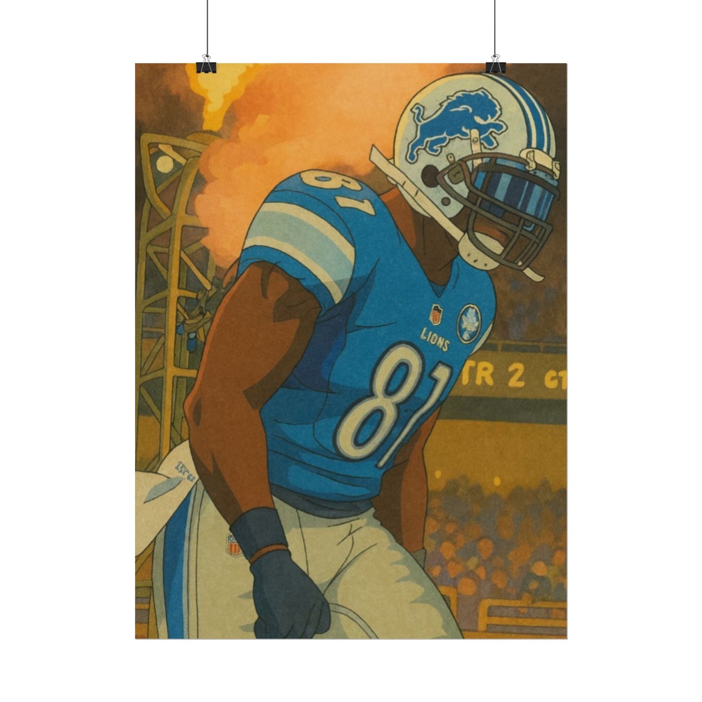 Loco Fits Anime Football 'Megatron Calvin Johnson' Poster