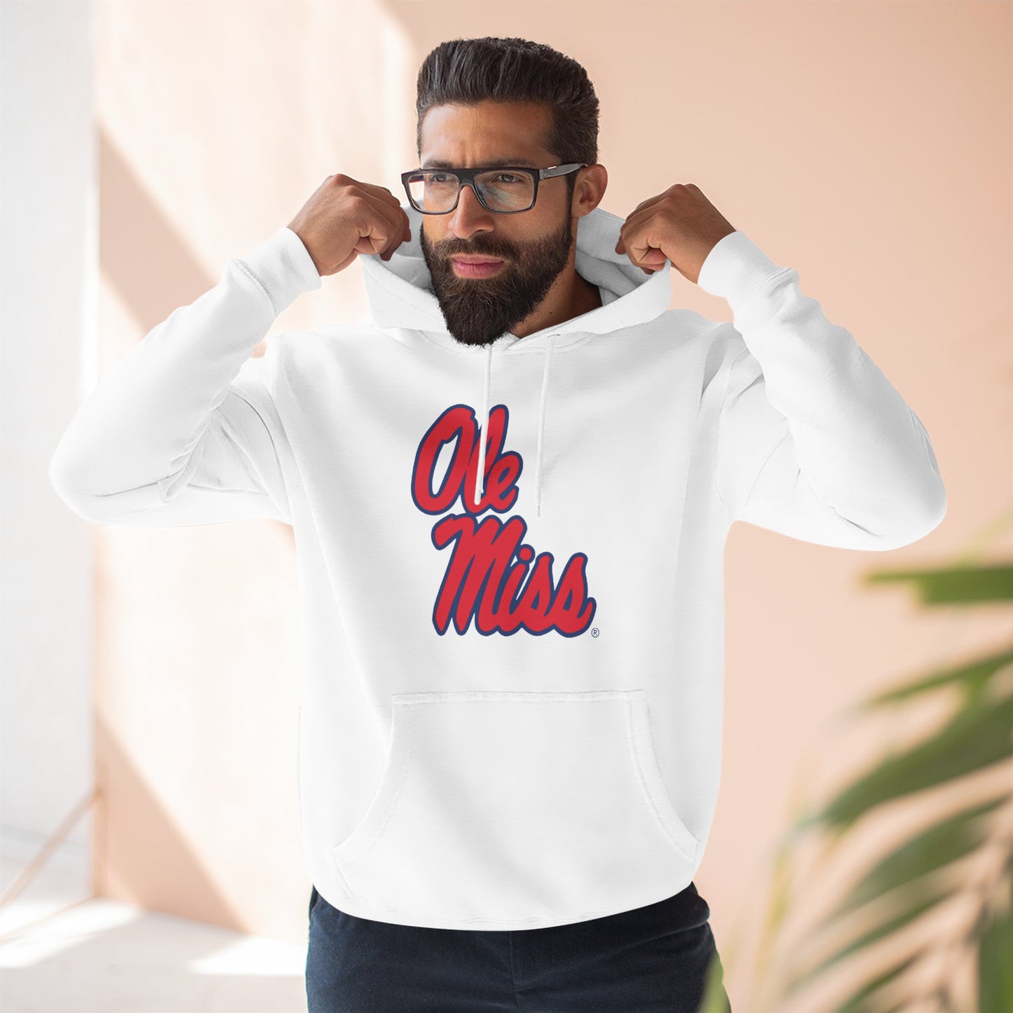 'Ole Miss Script' Three-Panel Fleece Hoodie
