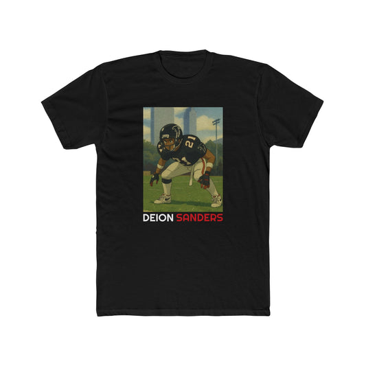 Anime Football 'Deion Sanders' Cotton Crew Tee
