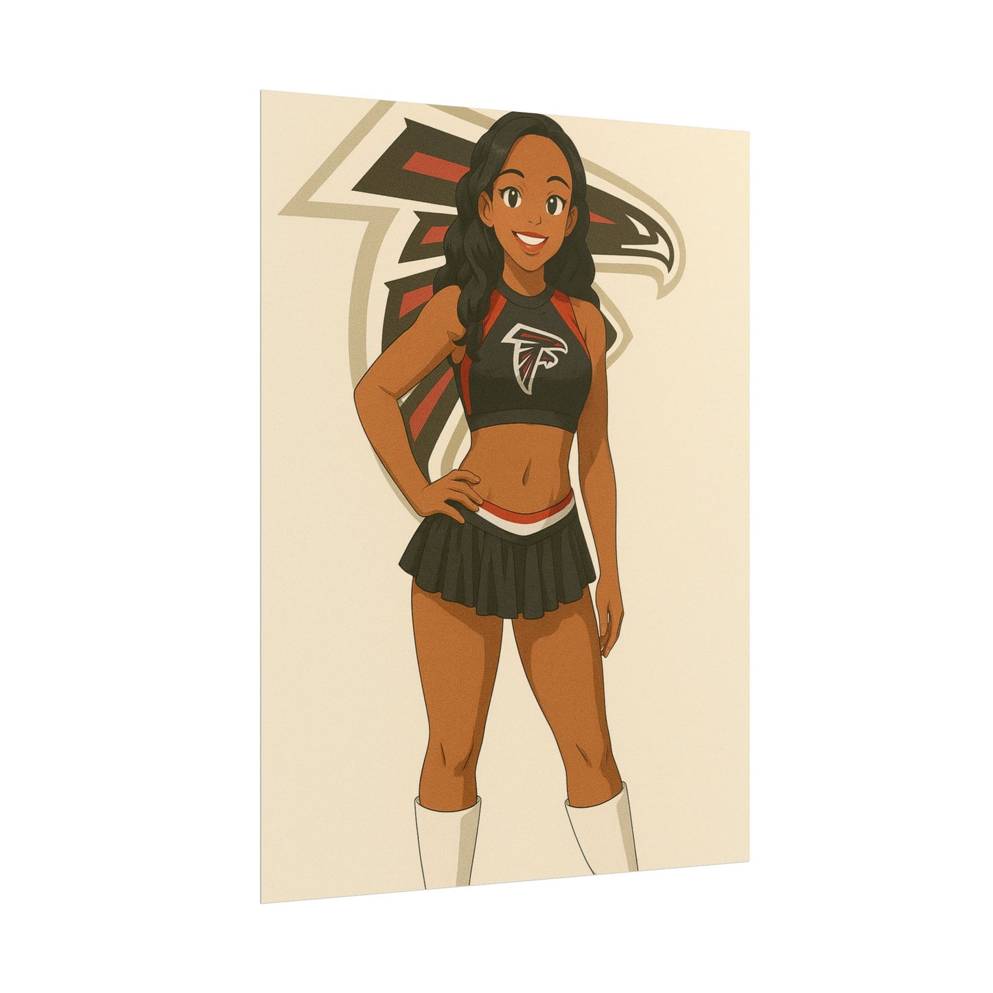 Loco Fits Anime Girls 'Falcons Cheerleader 1' Poster