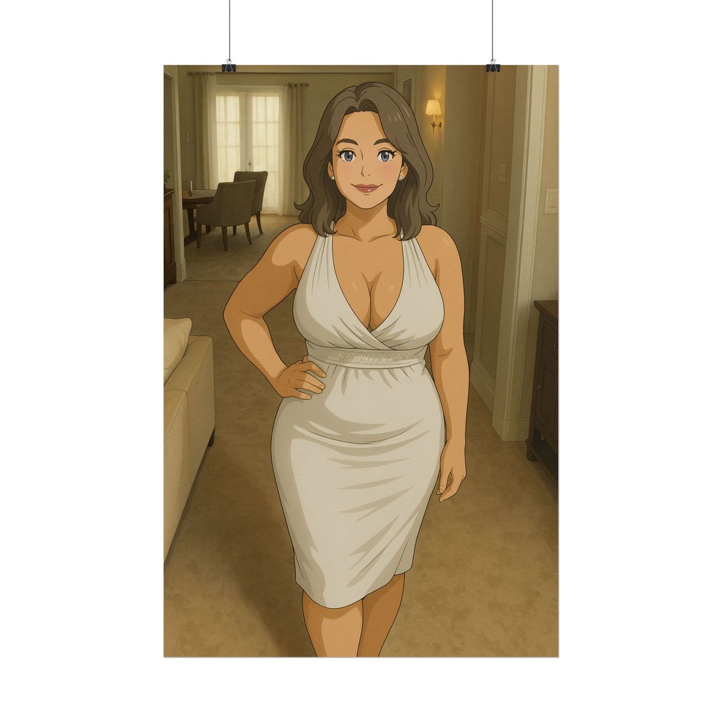 Loco Fits Anime Girls 'Come in for Dinner' Poster