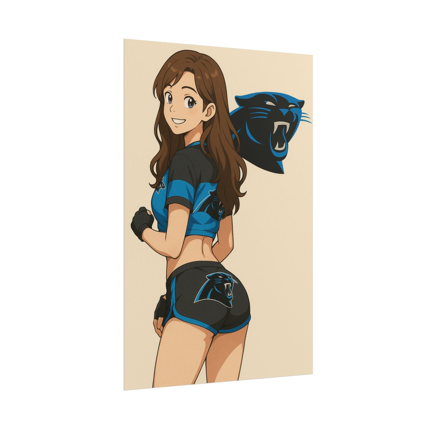 Loco Fits Anime Girls 'Panthers Cheerleader 1' Poster