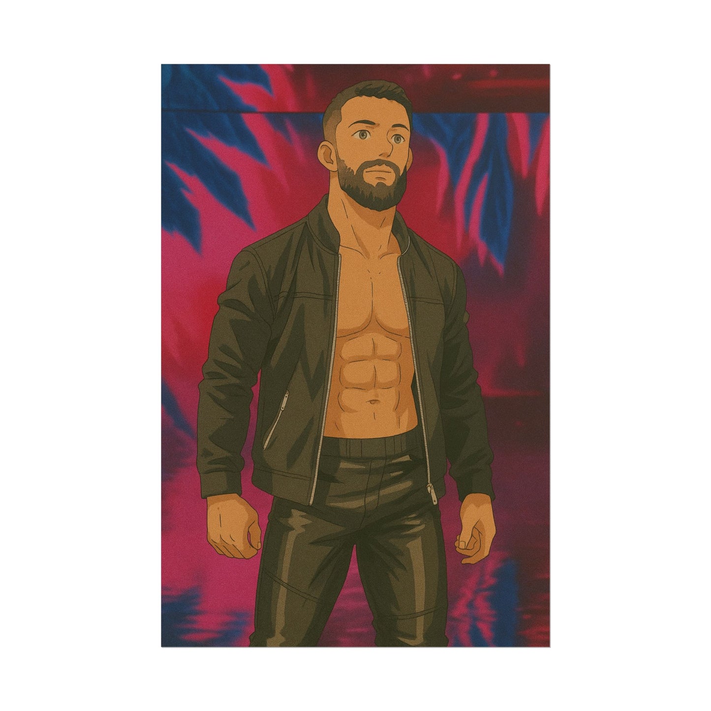 Loco Fits Anime Wrestling 'Leader of this Club' Poster