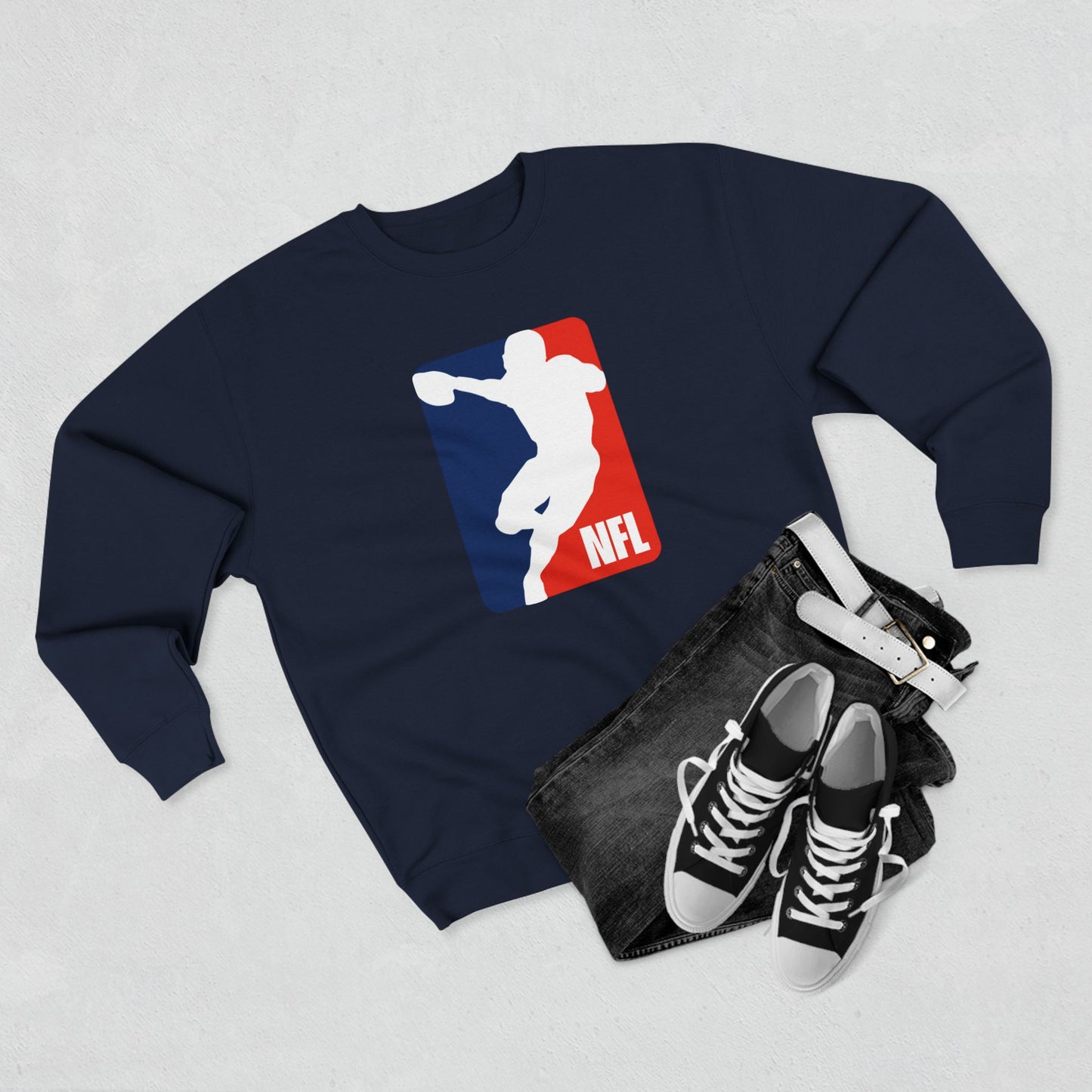 Loco Fits 'NFL Concept Logo' Crewneck Sweatshirt