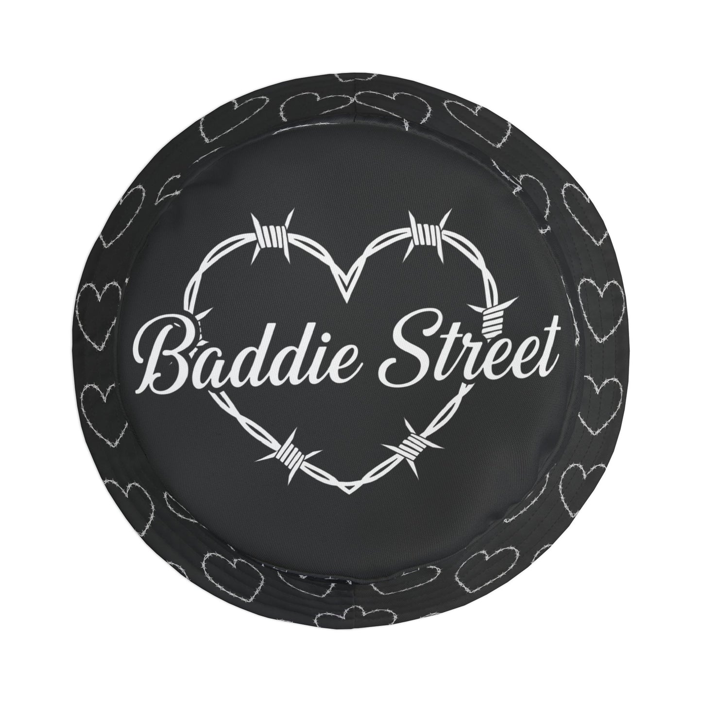 Exclusive "Baddie Street" Heart of Barbed Wire Bucket Hat