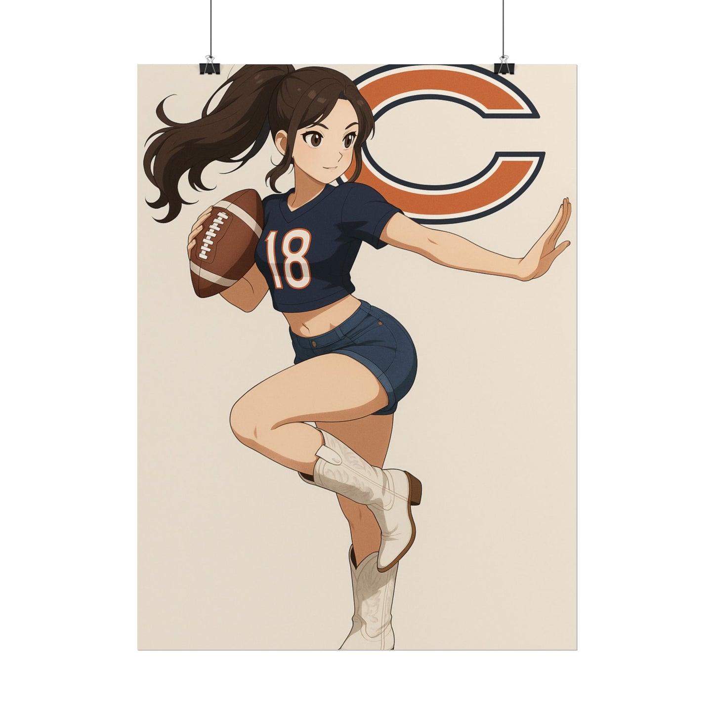 Loco Fits Anime Girls 'Bears Girl 6' Poster