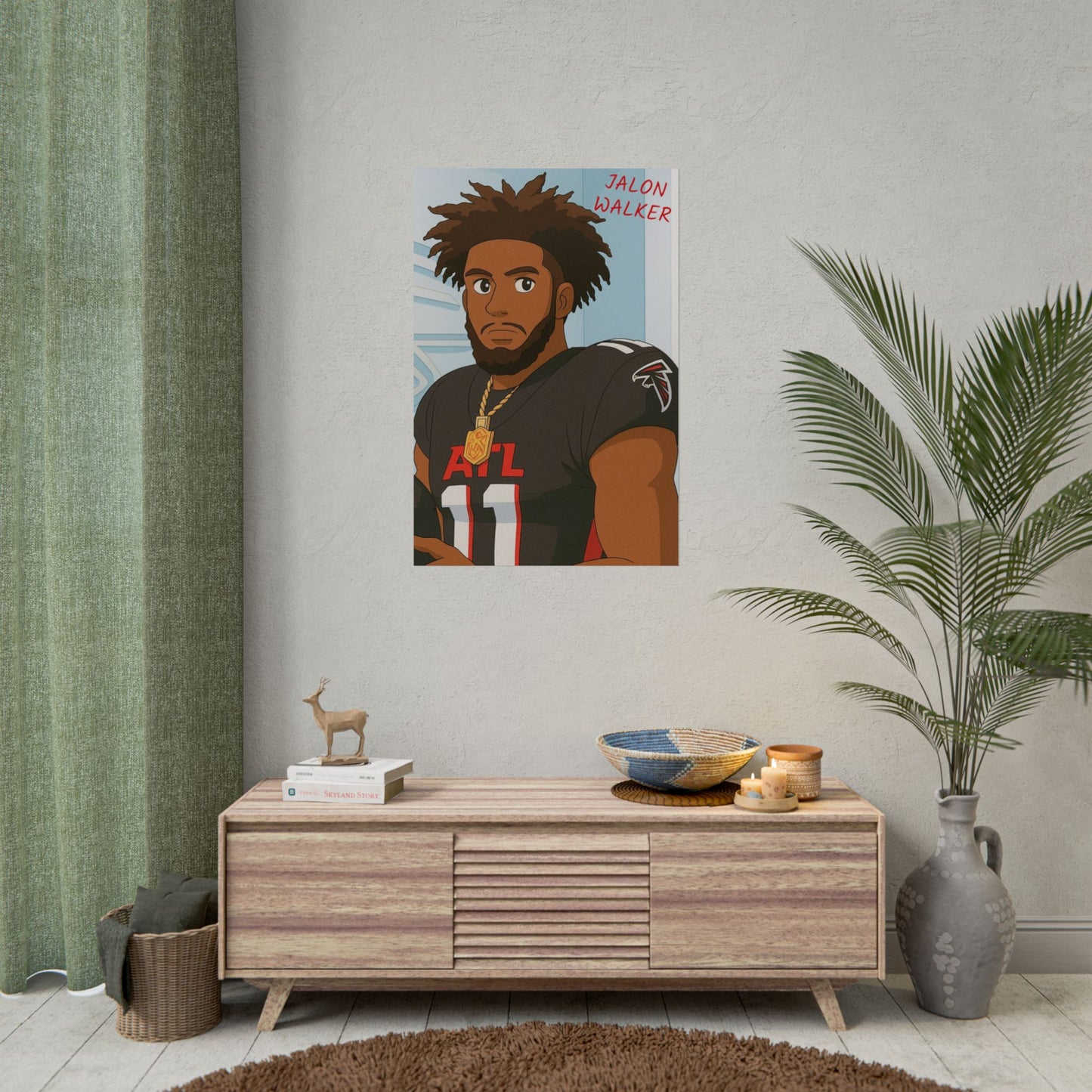 Loco Fits Anime Football 'Jalon Walker' Poster