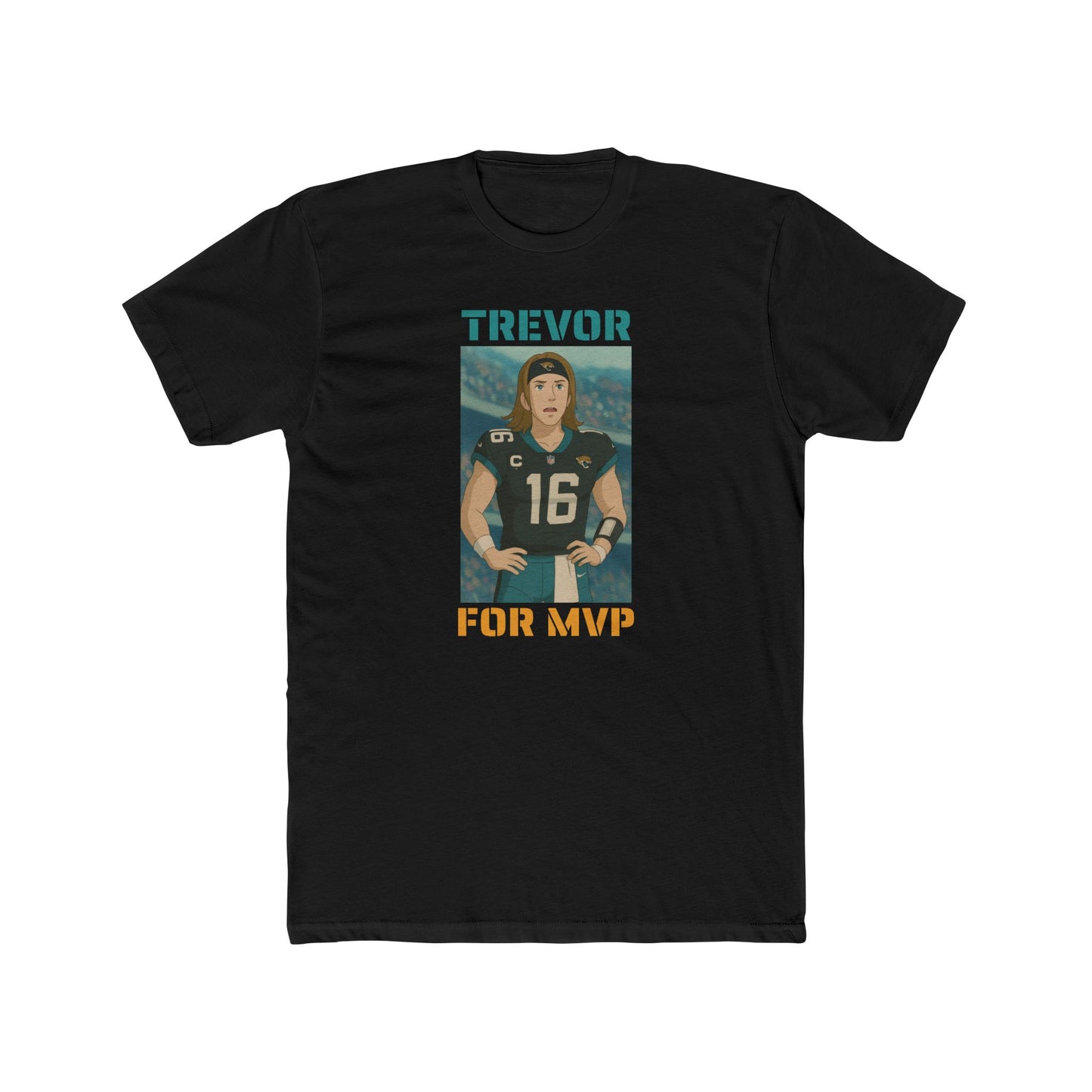 Anime Football 'Trevor For MVP' Cotton Crew Tee