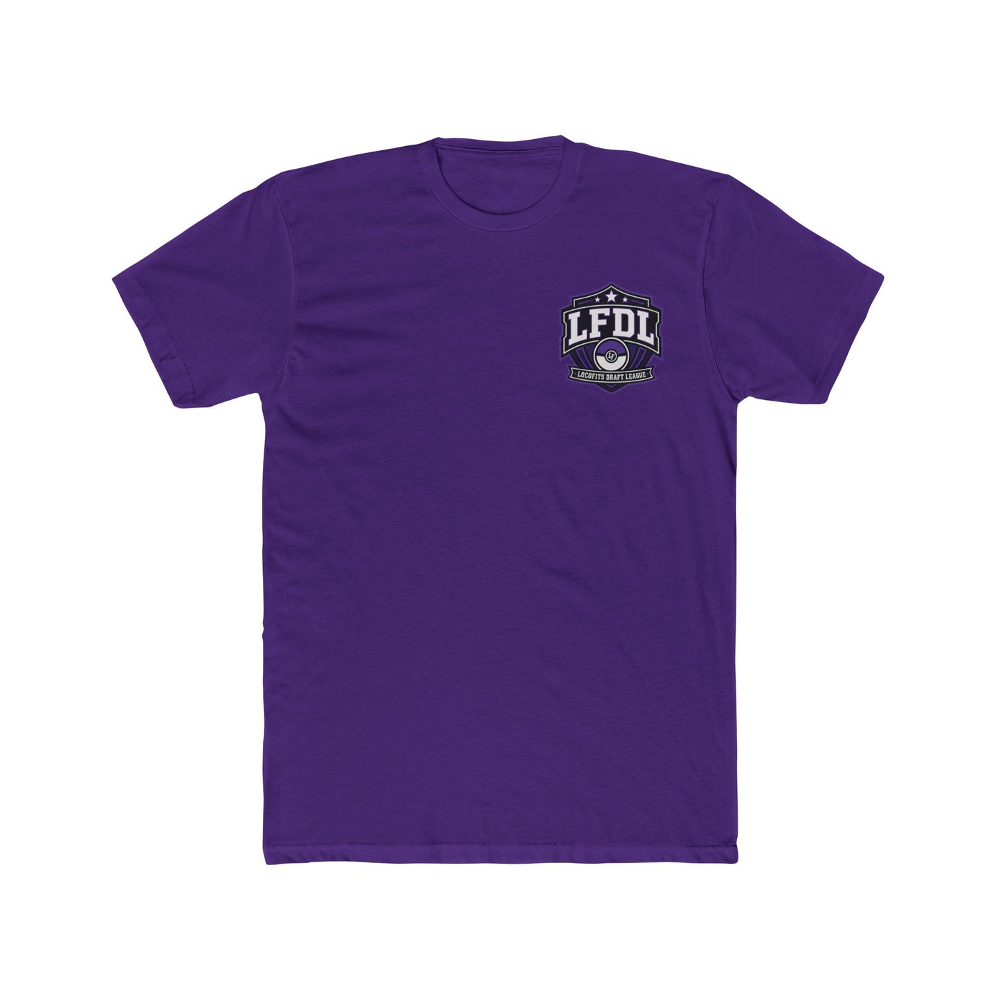 LocoFits Draft League Baltimore Pocket Logo Cotton Crew Tee