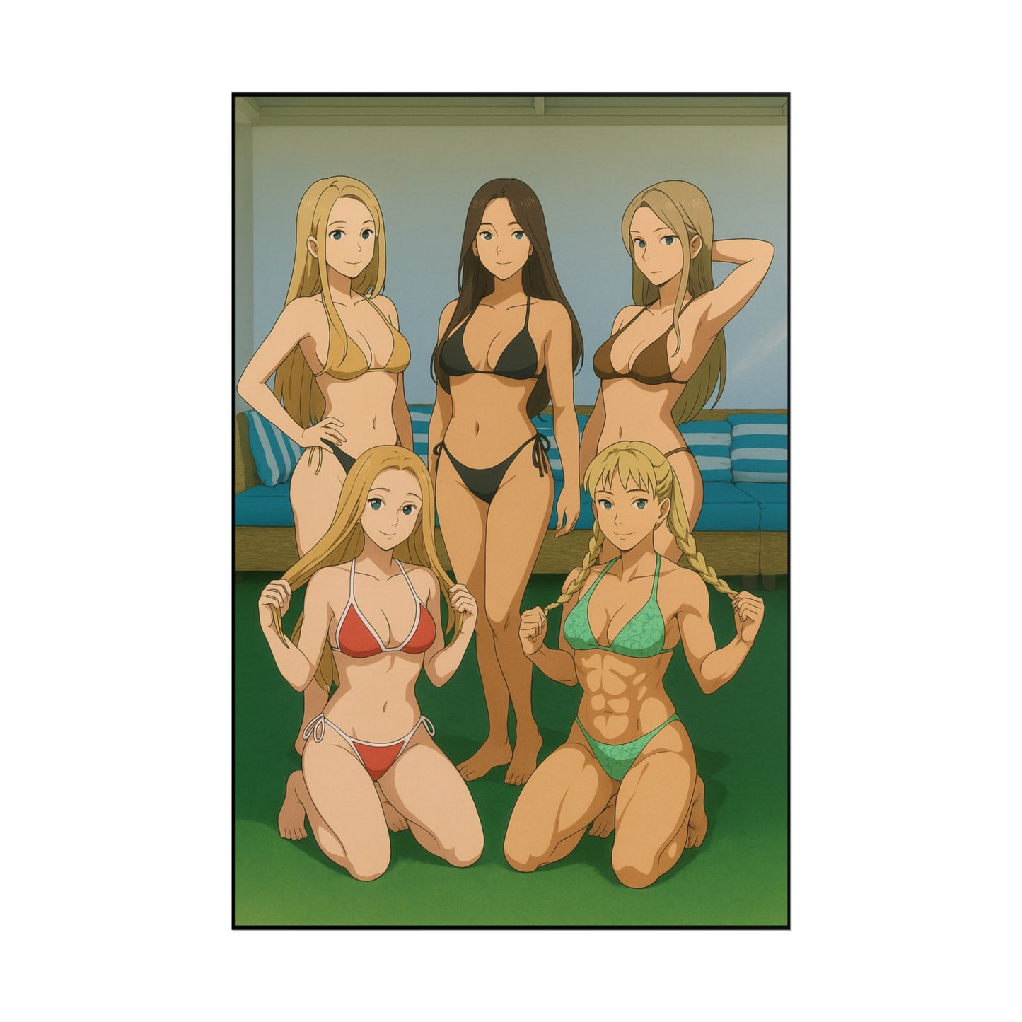 Loco Fits Anime Girls 'Bikini Girls' Poster