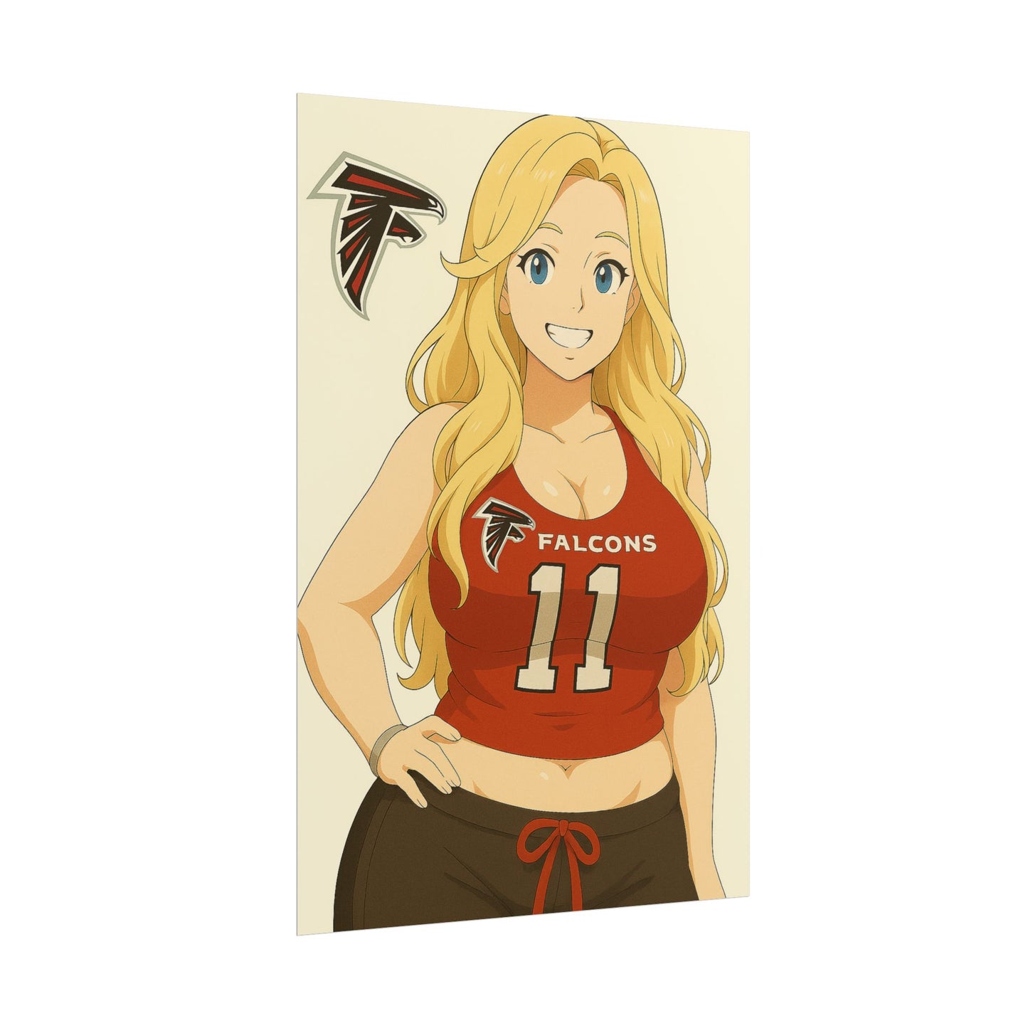 Loco Fits Anime Girls 'Falcons Girl 2' Poster