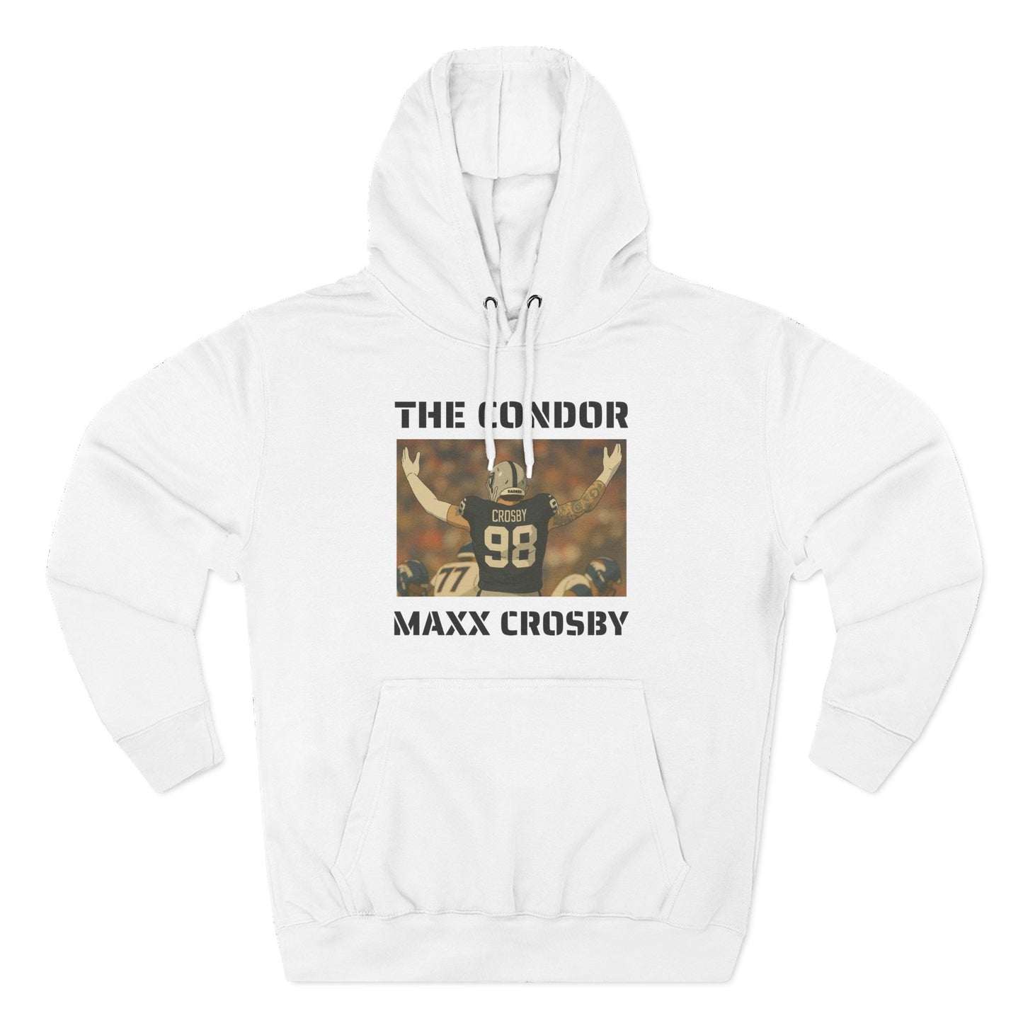 Anime Football 'The Condor Maxx Crosby' Three-Panel Fleece Hoodie