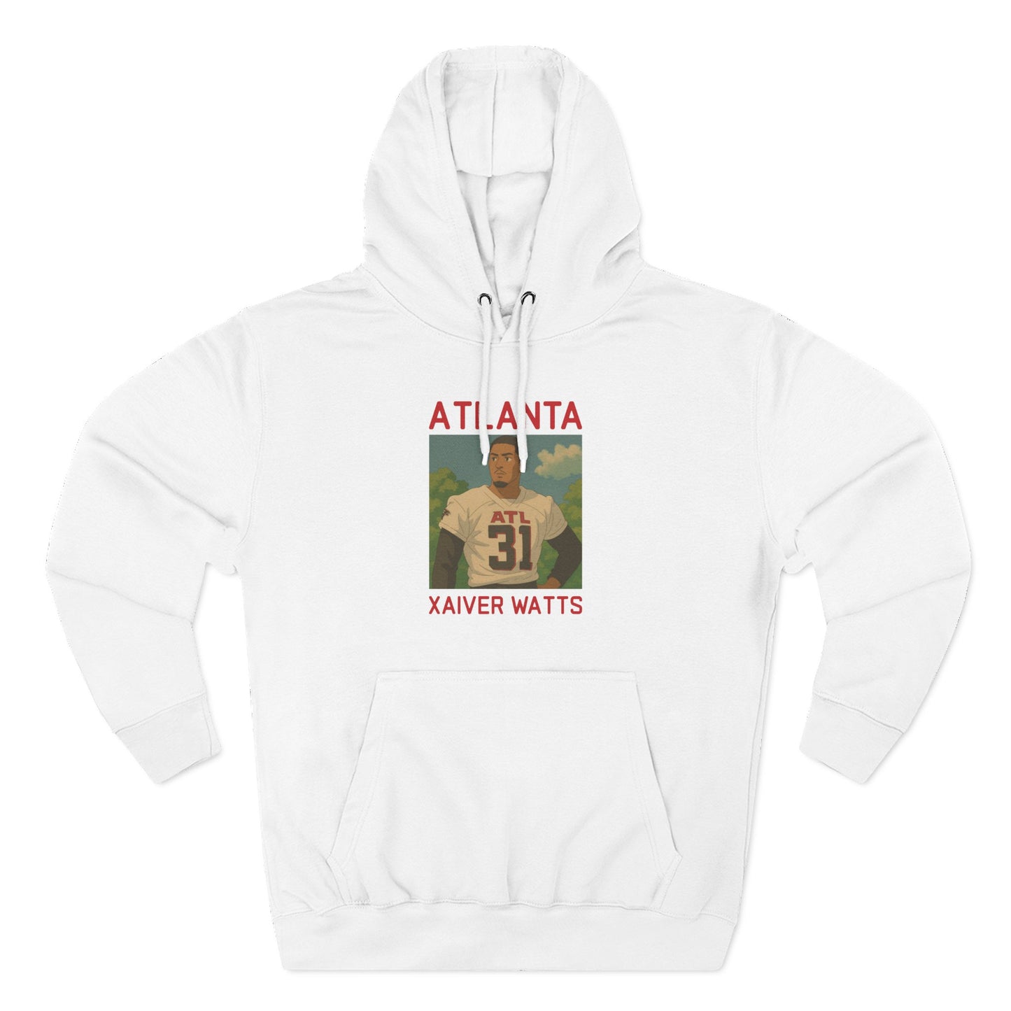 Anime Football 'Atlanta Xaiver Watts' Three-Panel Fleece Hoodie