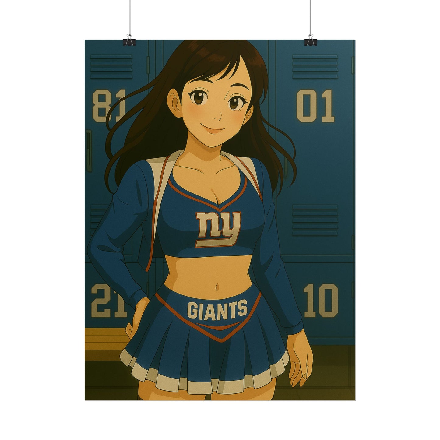 Loco Fits Anime Girls 'Giants Cheerleader 1' Poster