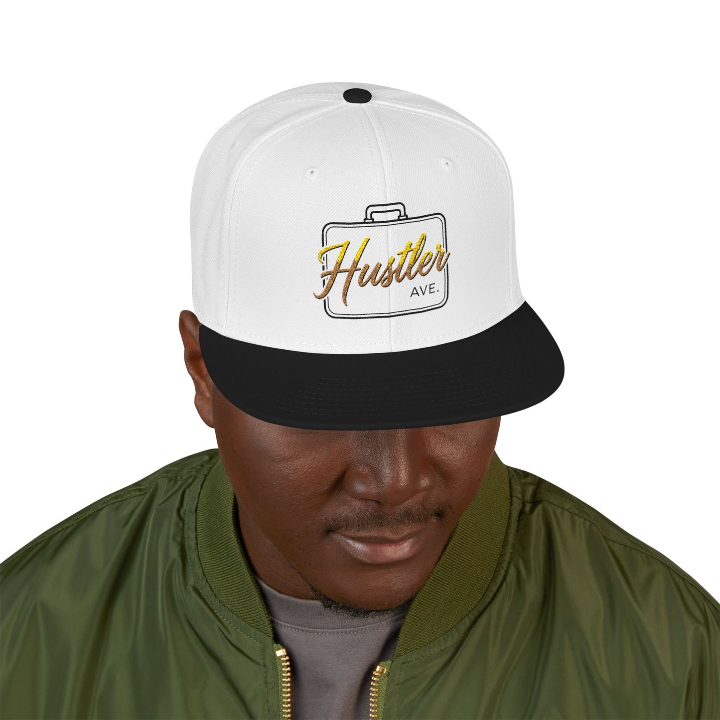 Base "Hustler Ave" All Business Gold Briefcase Snapback