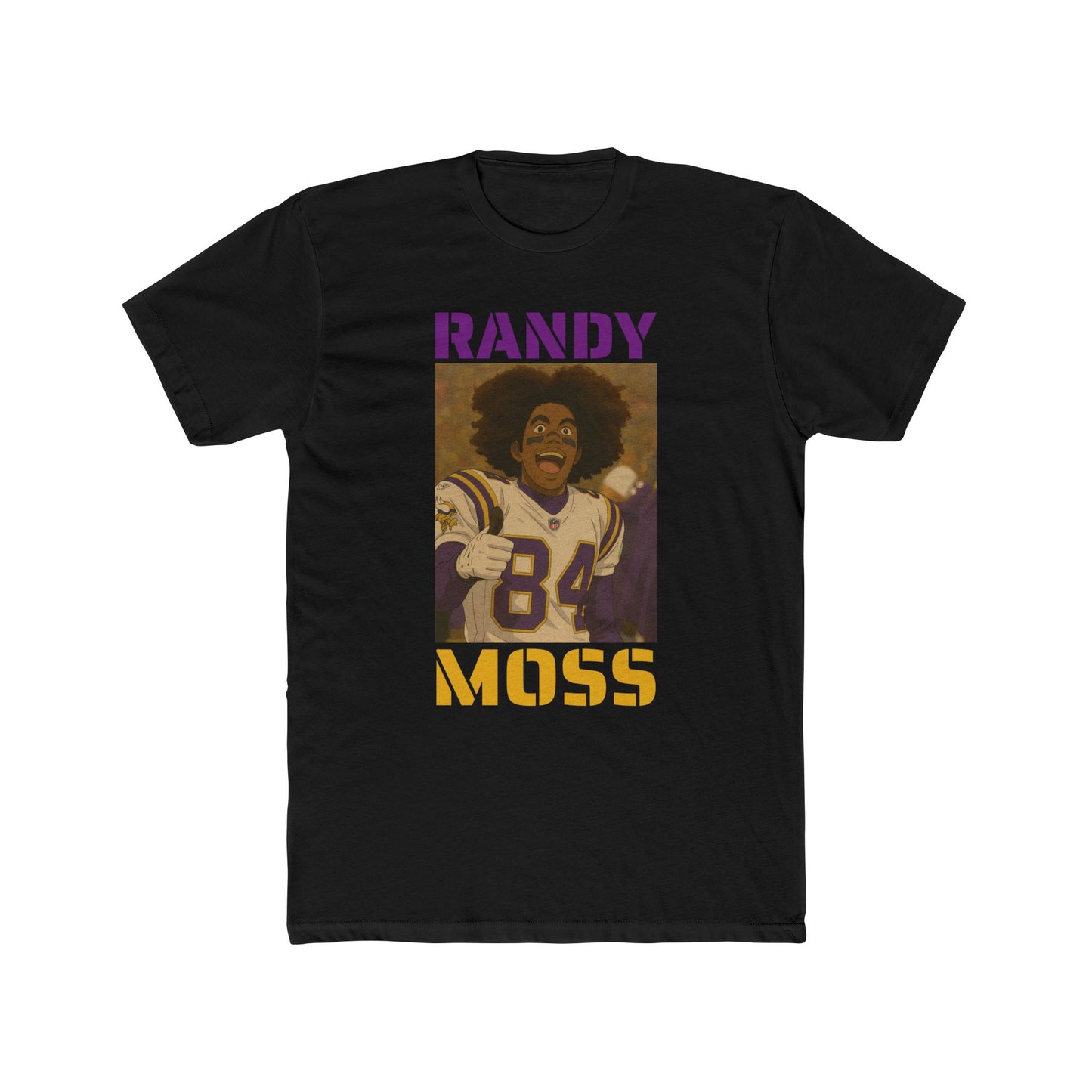 Anime Football 'Randy Moss' Cotton Crew Tee