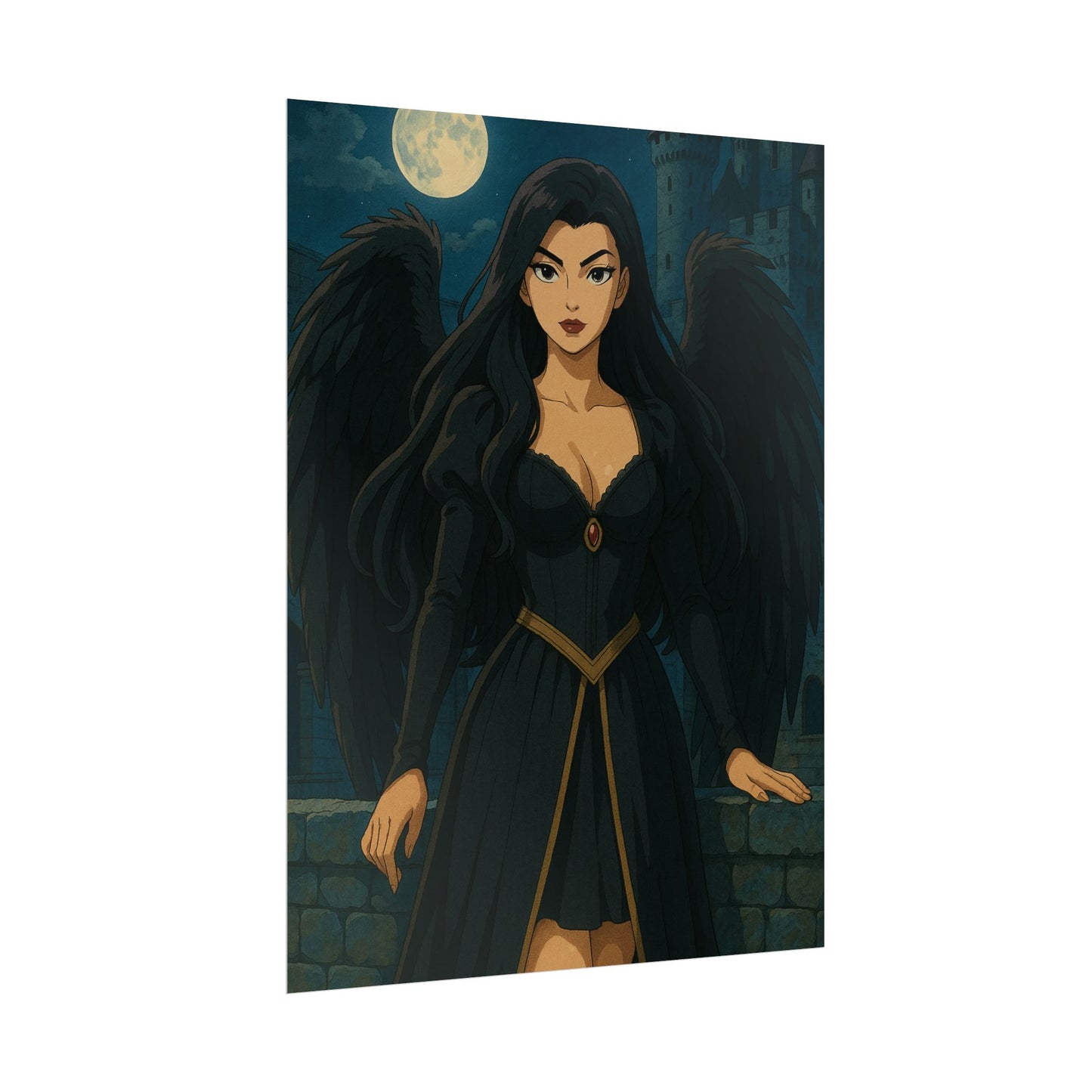 Loco Fits Anime Girls 'Dark Angel' Poster