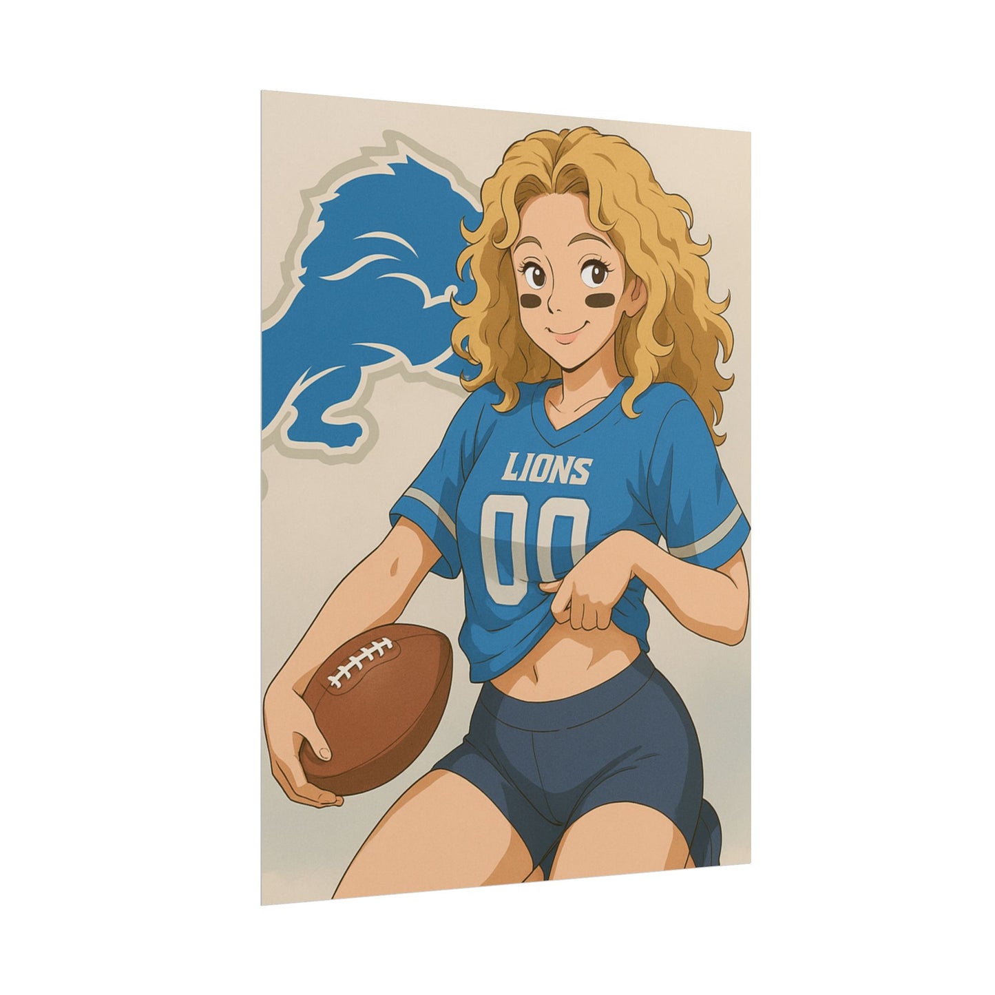 Loco Fits Anime Girls 'Lions Girl 2' Poster