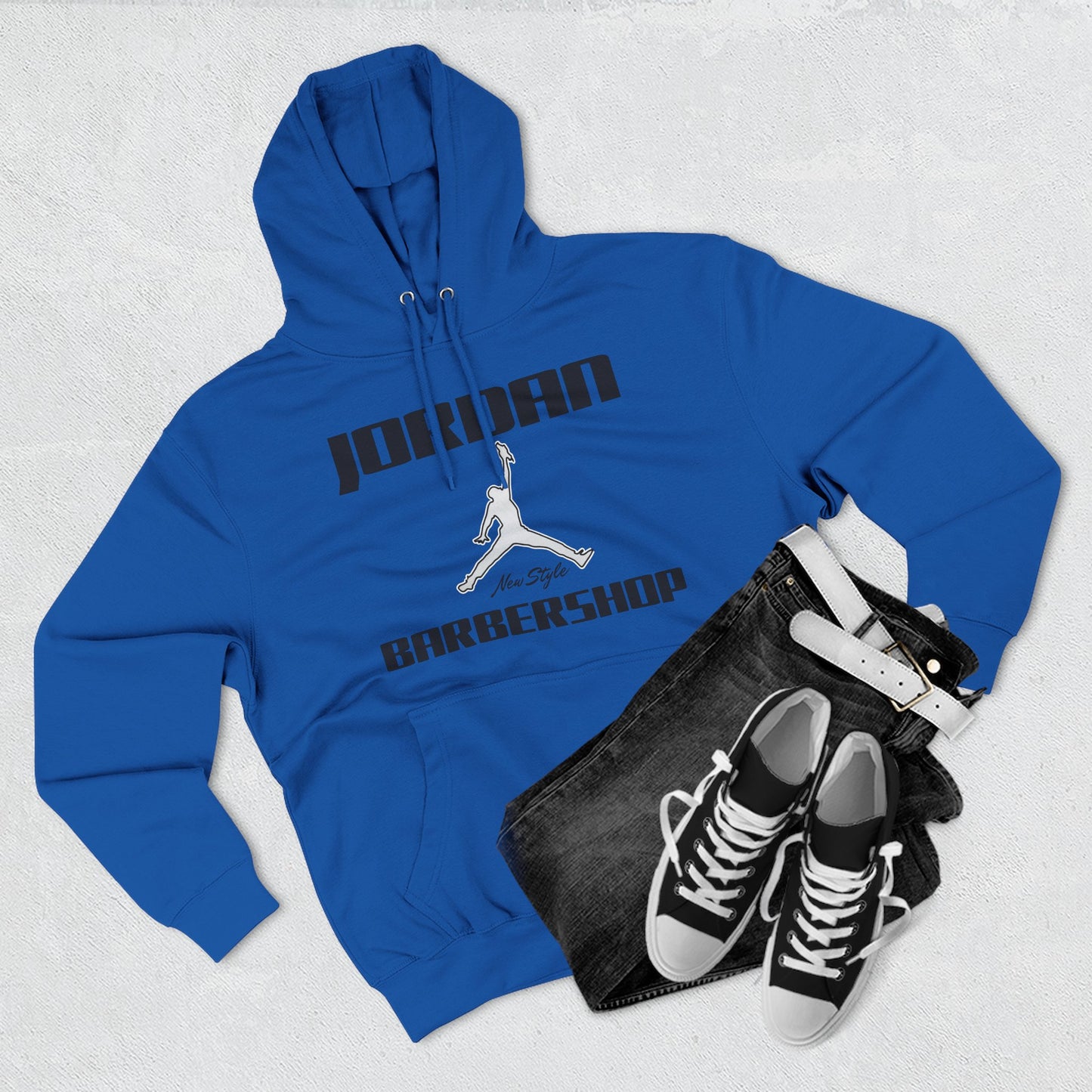 Jordan New Style Barbershop Fleece Hoodie (New Black Font)