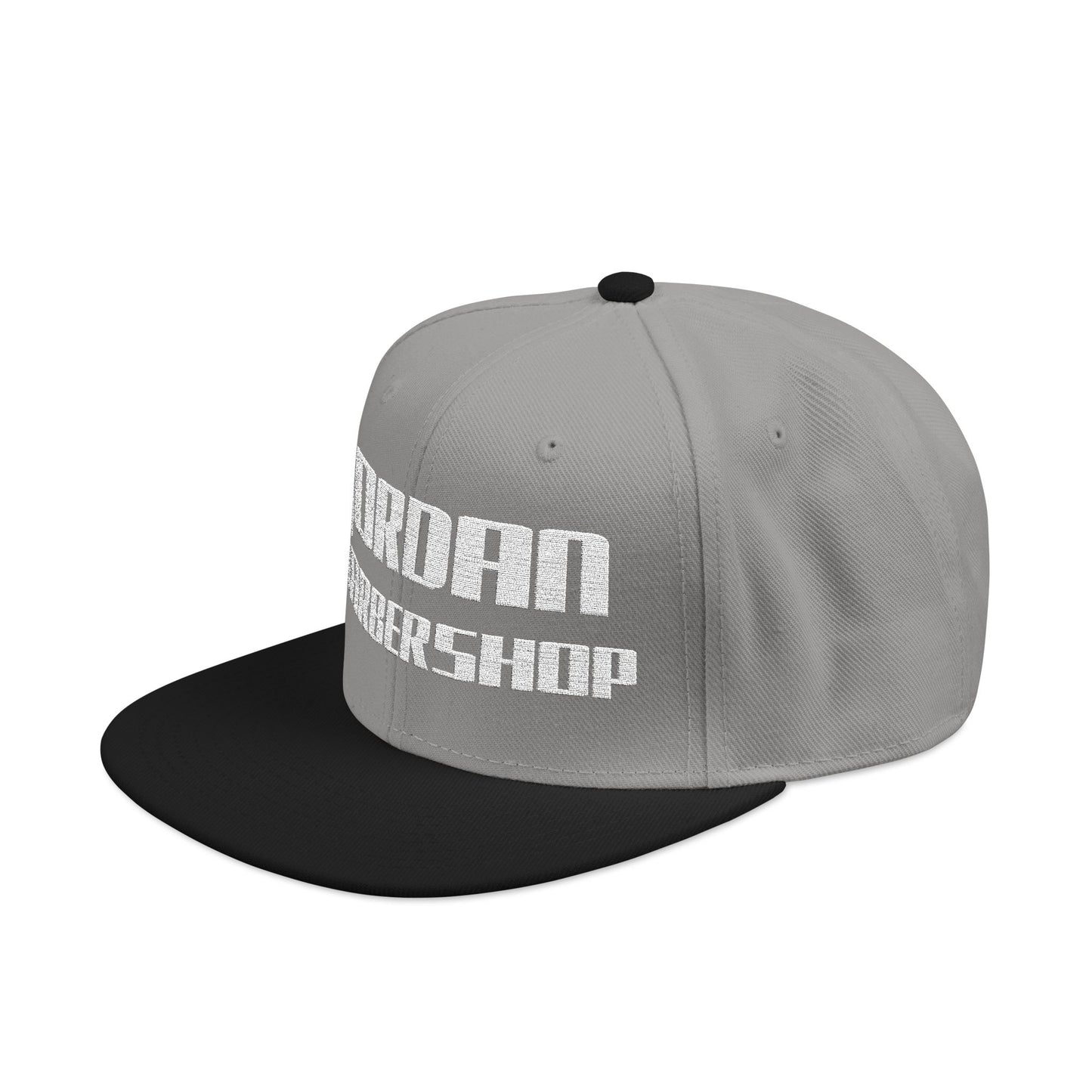 Jordan Barbershop White Text Snapback