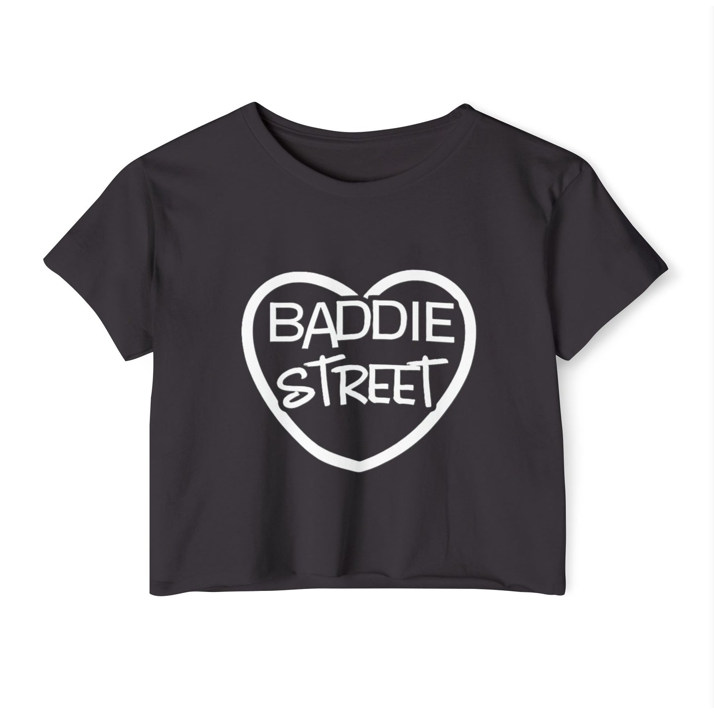 "Baddie Street" Full Heart V1 Woman's Crop Top