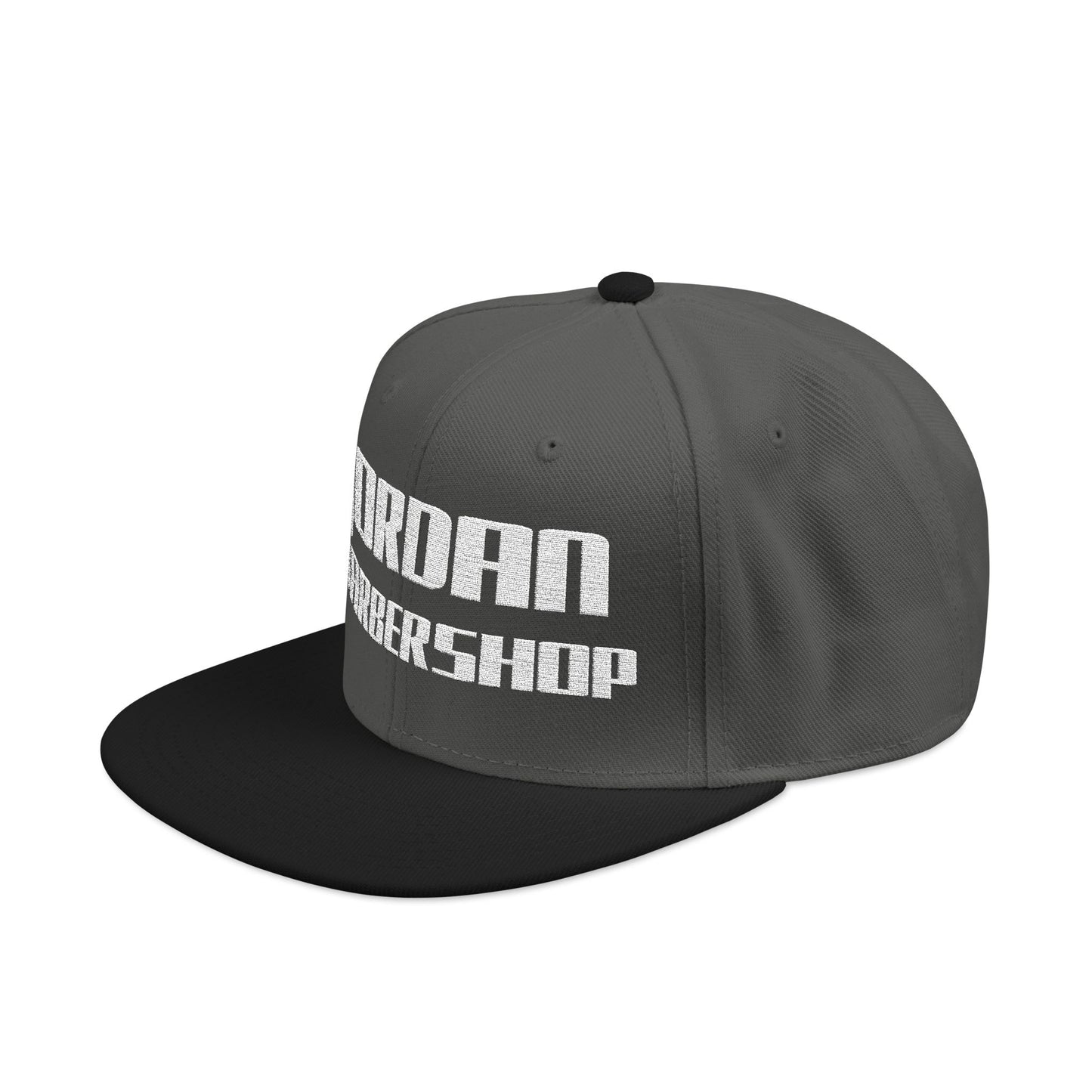 Jordan Barbershop White Text Snapback