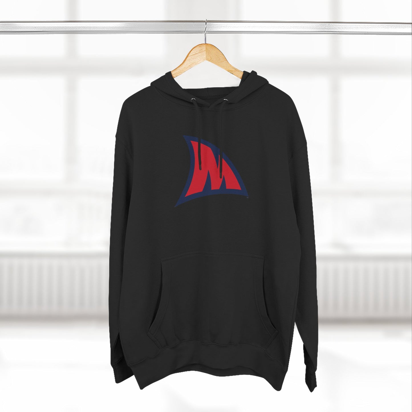 'Ole Miss Landshark M' Three-Panel Fleece Hoodie