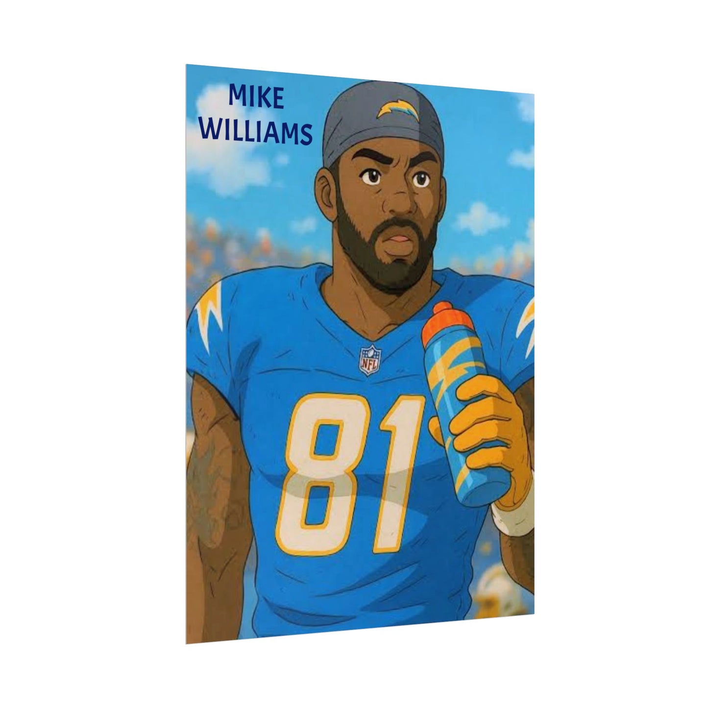 Loco Fits Anime Football 'Mike Williams' Poster