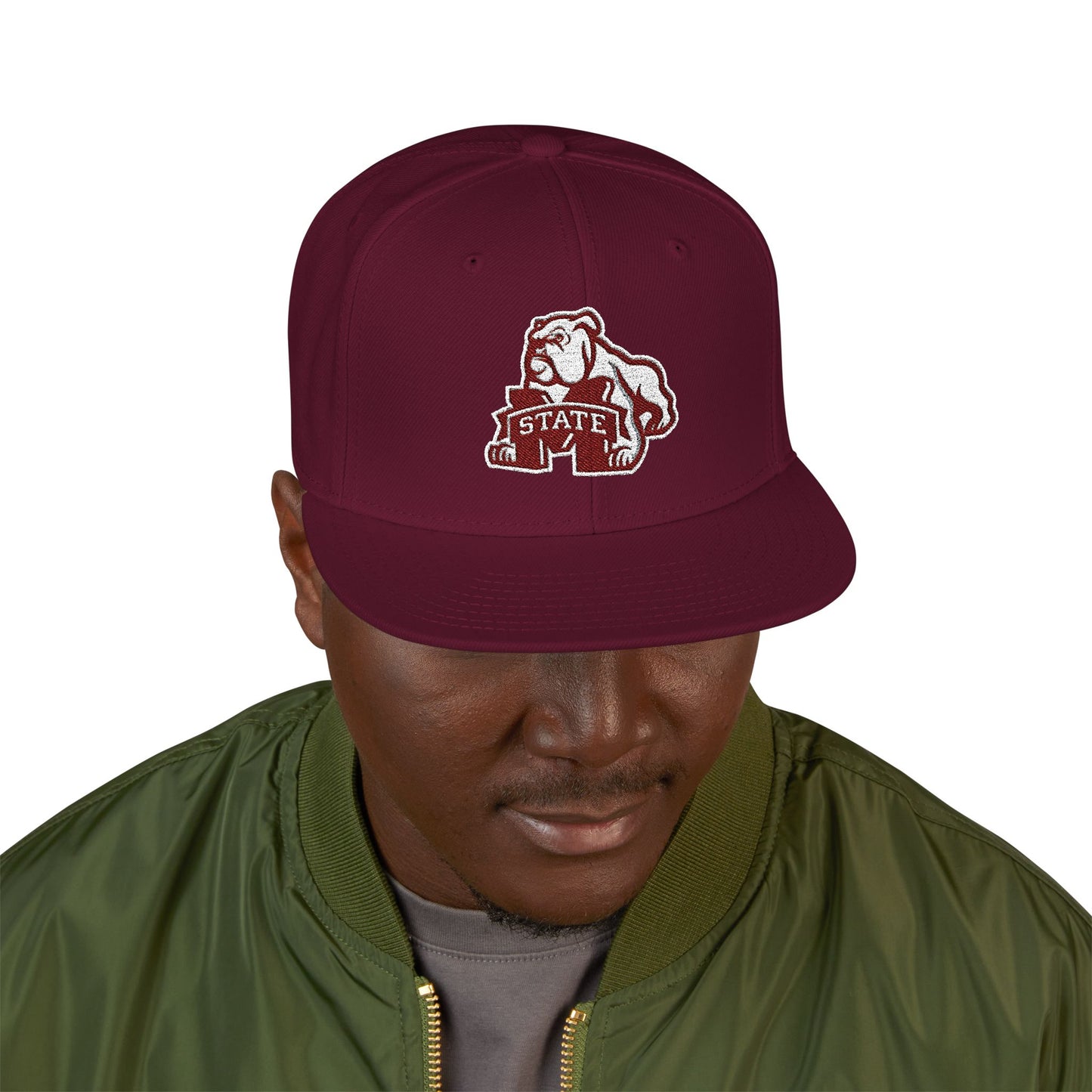 'Mississippi State Bulldog Bully' Logo Snapback