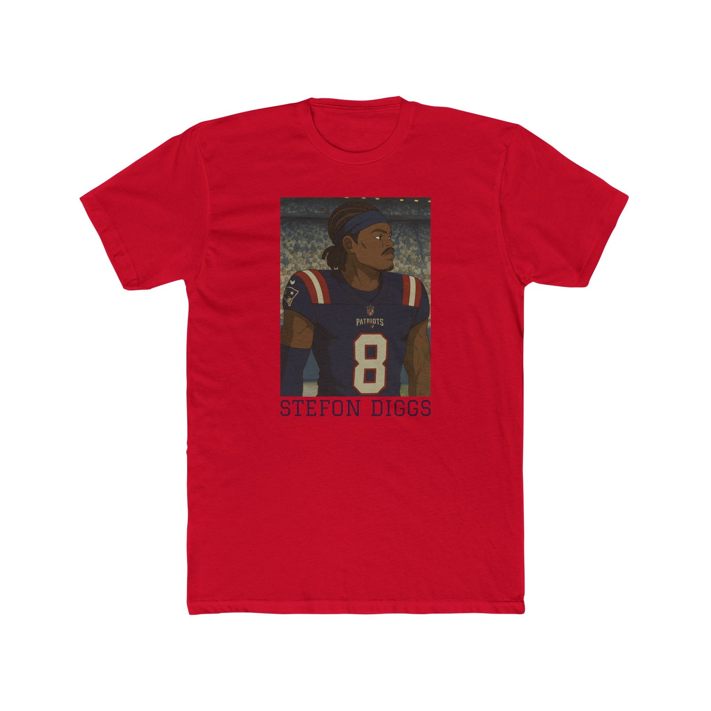 Anime Football 'Stefon Diggs' Cotton Crew Tee