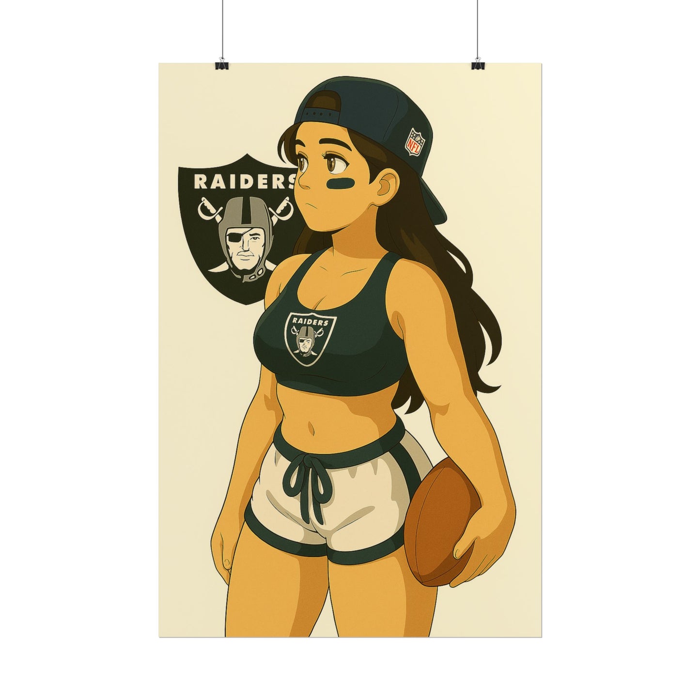 Loco Fits Anime Girls 'Raiders Girl 1' Poster