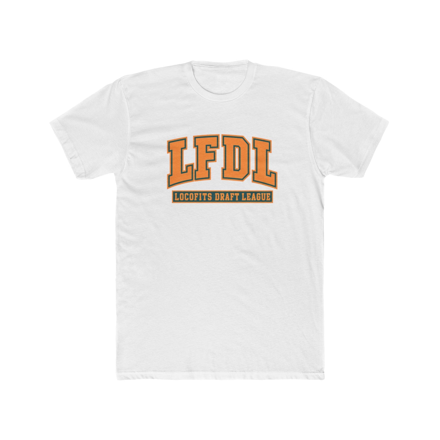 LocoFits Draft League NC Chest Logo Cotton Crew Tee
