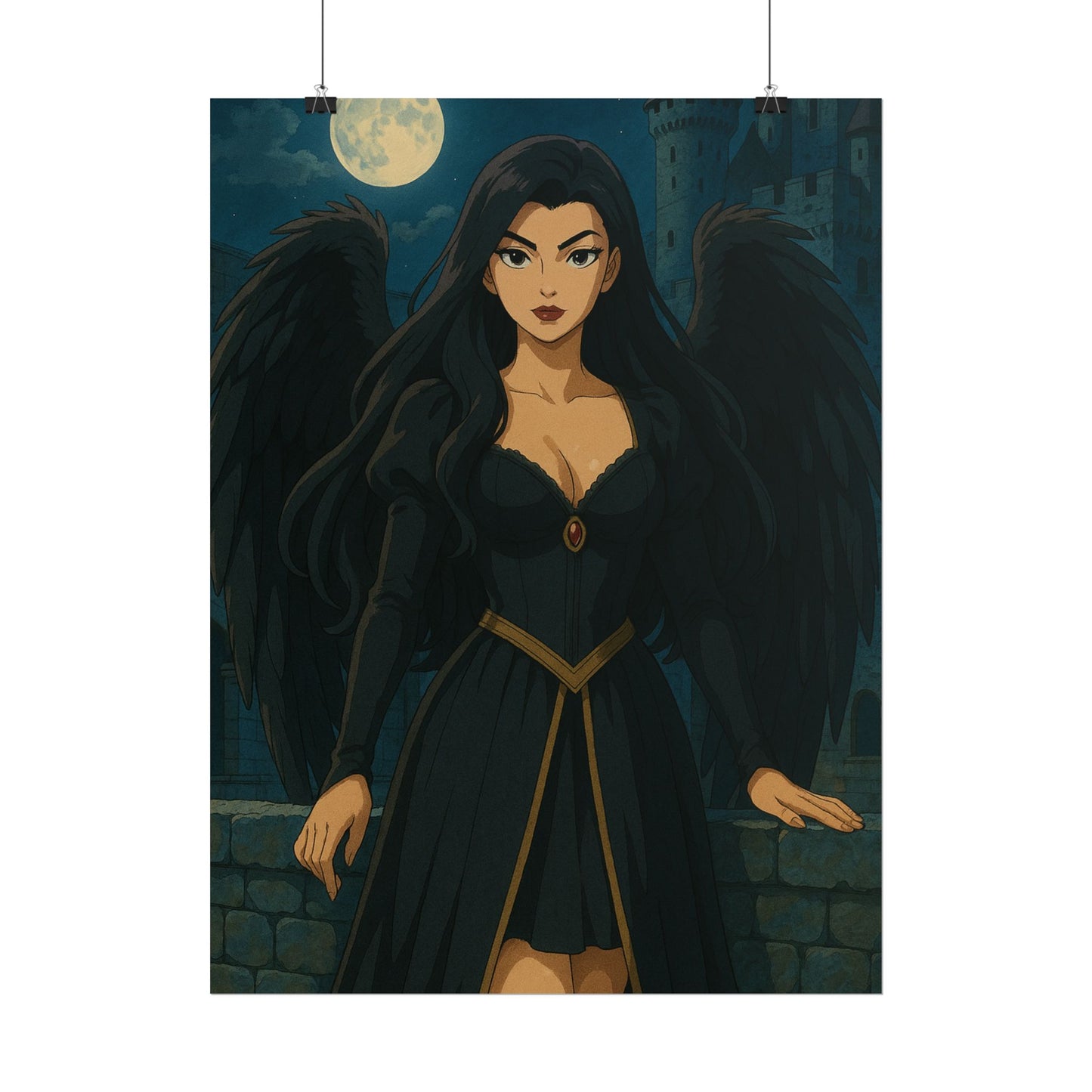 Loco Fits Anime Girls 'Dark Angel' Poster