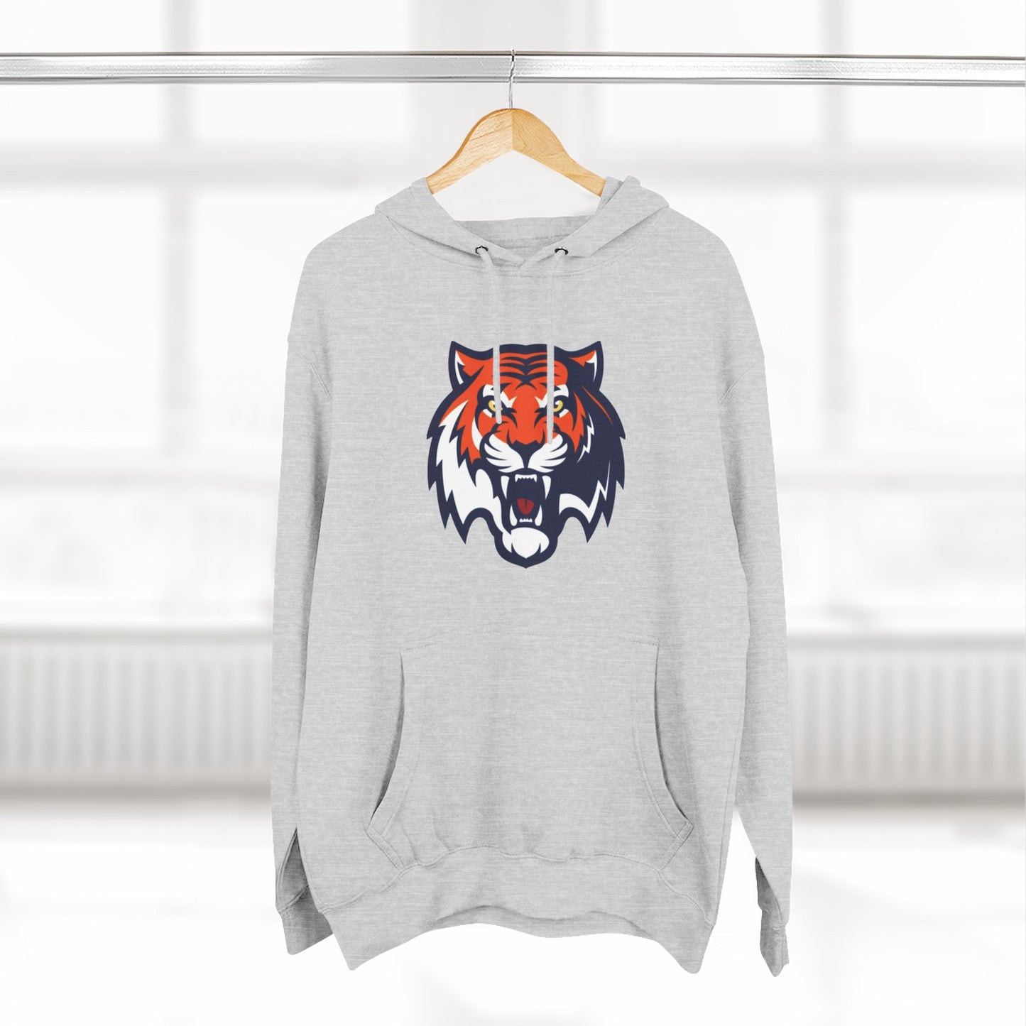 'Auburn Tiger Head' Three-Panel Fleece Hoodie